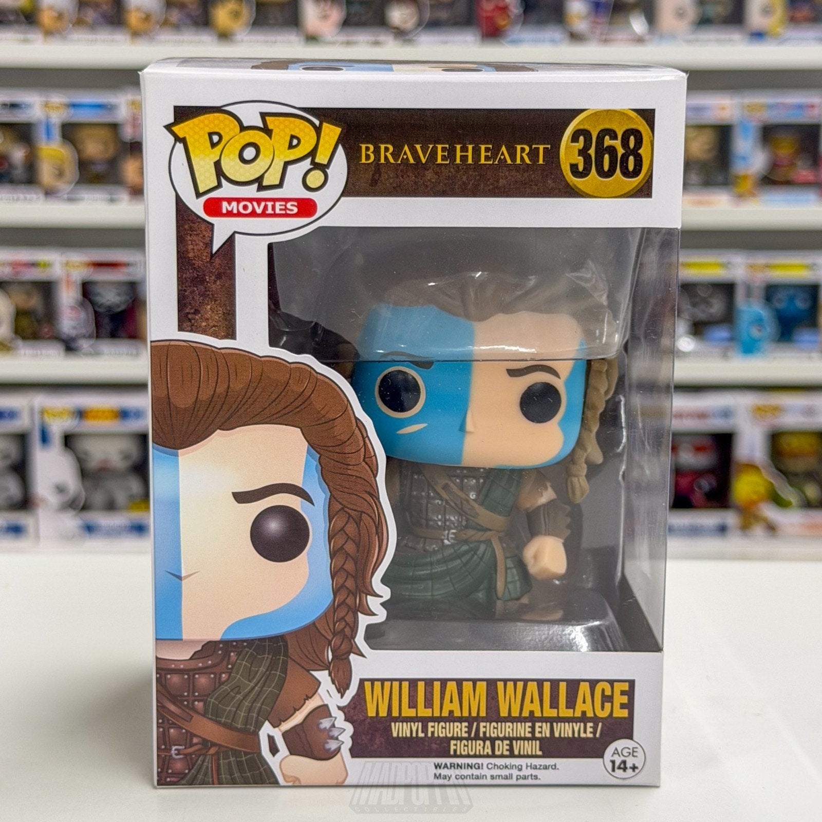 Funko Pop Movies Braveheart William Wallace 368 Scottish Warrior Vinyl Figure