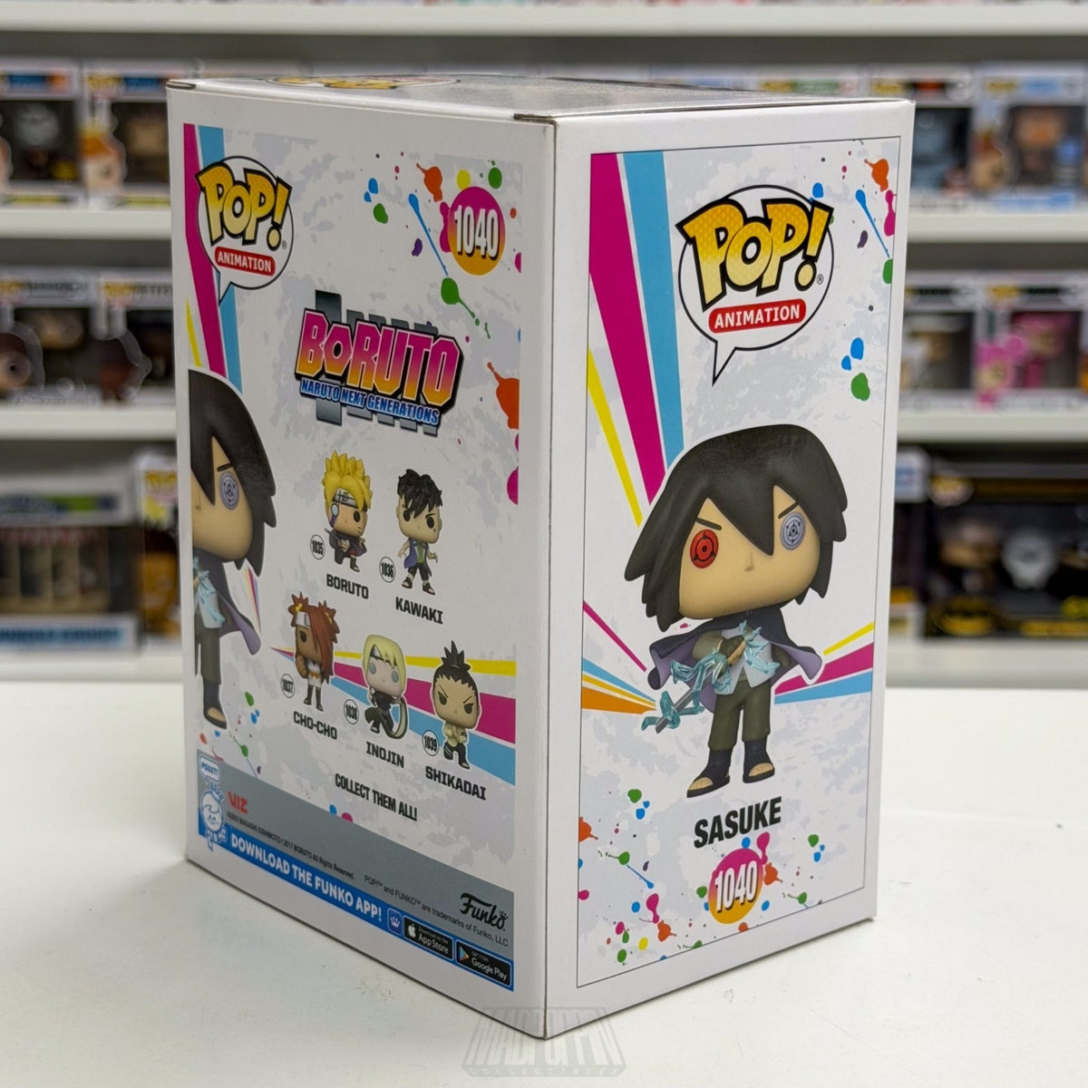 Funko Pop Anime Boruto Sasuke Glow Chalice Chase 1040 Japan Manga Vinyl Figure