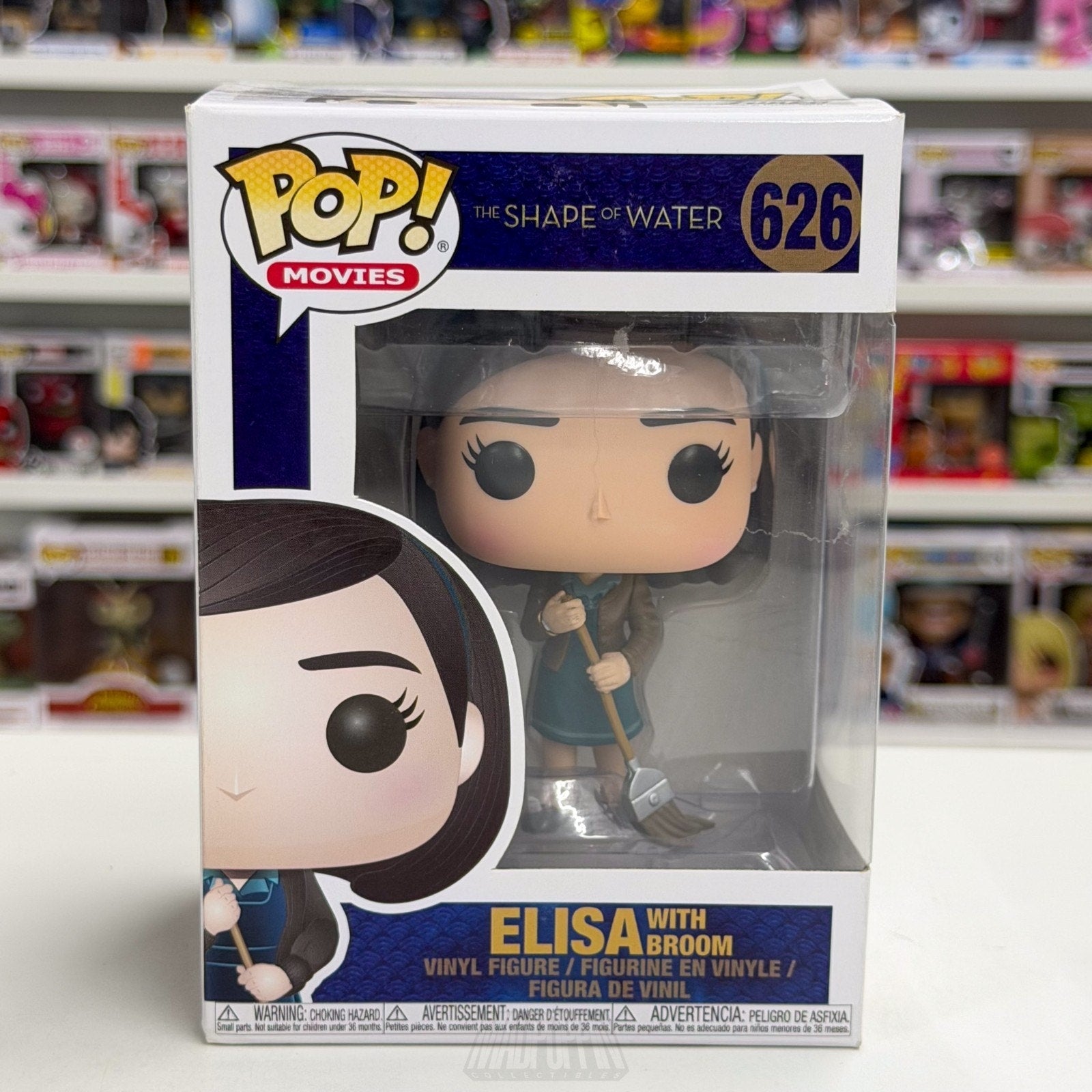 Funko Pop Movies Shape of Water Elisa w/Broom 626 Dark Fantasy Toy Vinyl Figure