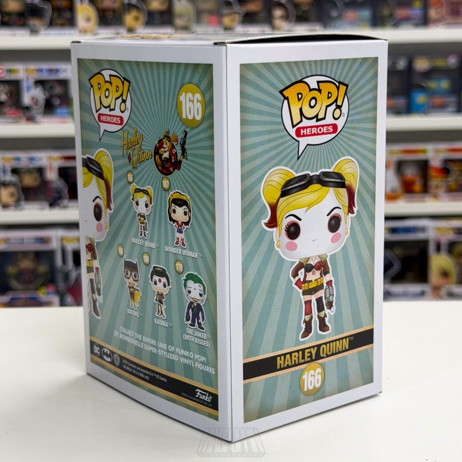 Funko Pop Heroes DC Comics Bombshells Harley Quinn 166 Joker Toy Vinyl Figure