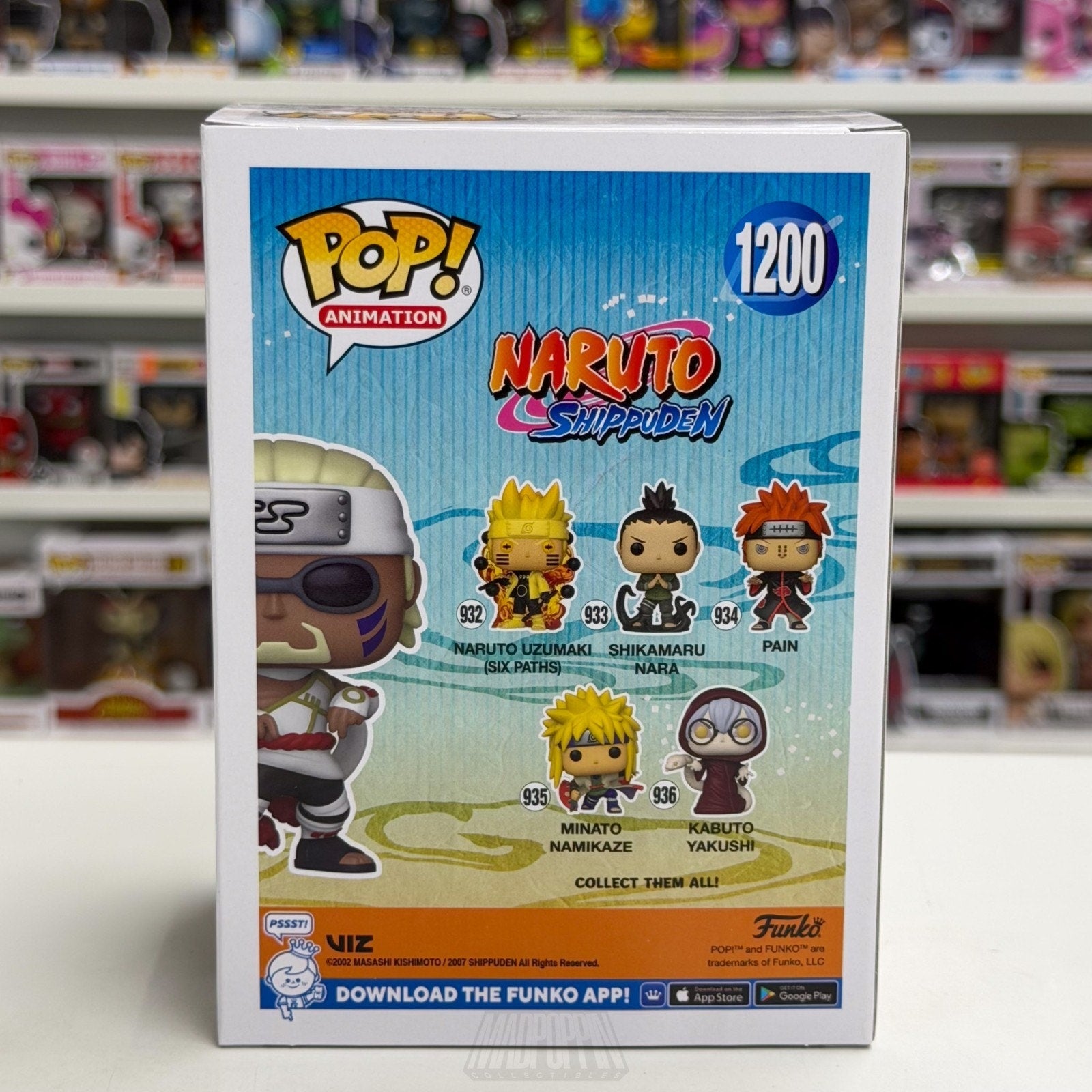 Funko Pop Anime Naruto Killer Bee Entertainment Earth 1200 Manga Vinyl Figure