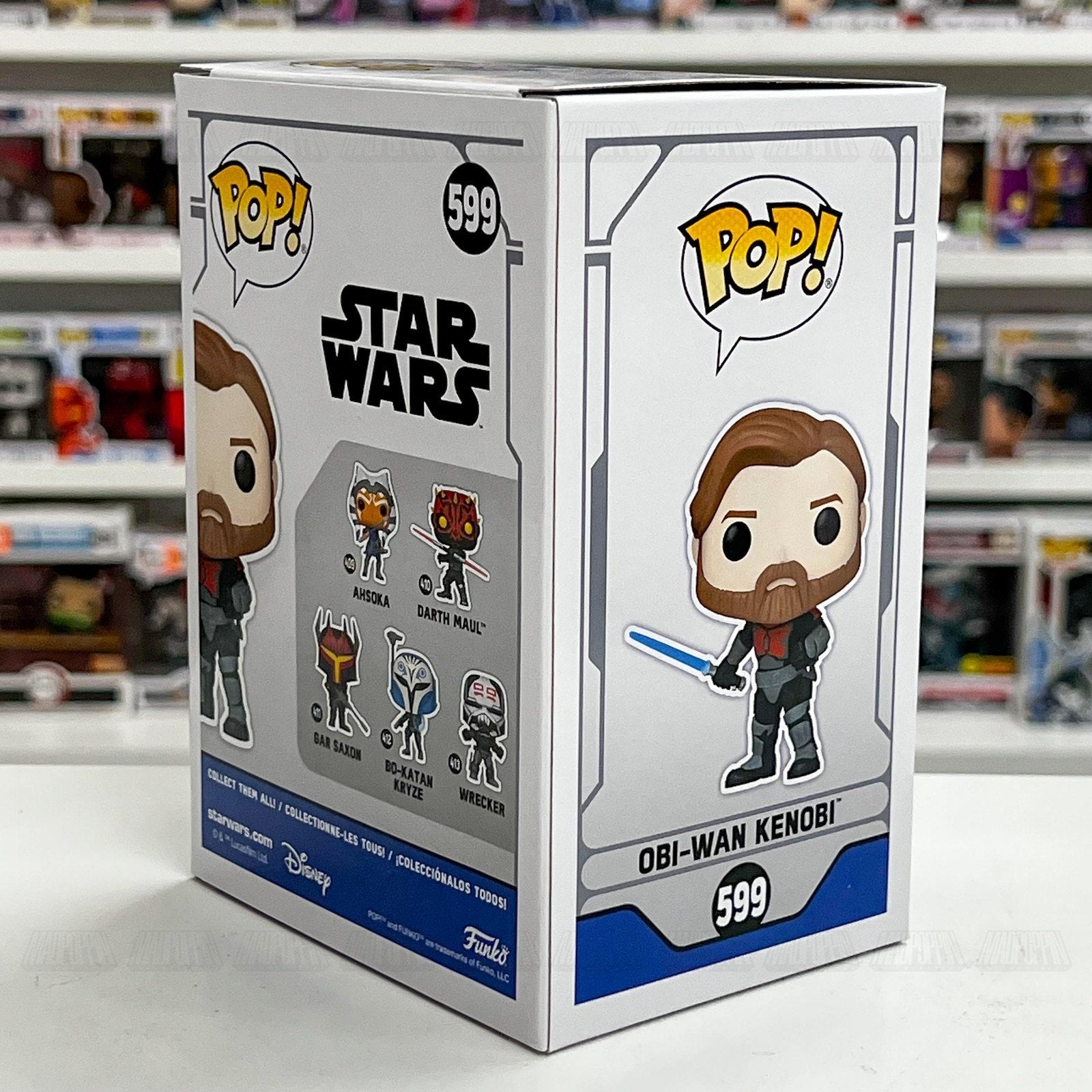 Funko Pop Star Wars Obi-Wan Kenobi Mandalorian Armor 599 Entertainment Earth Toy