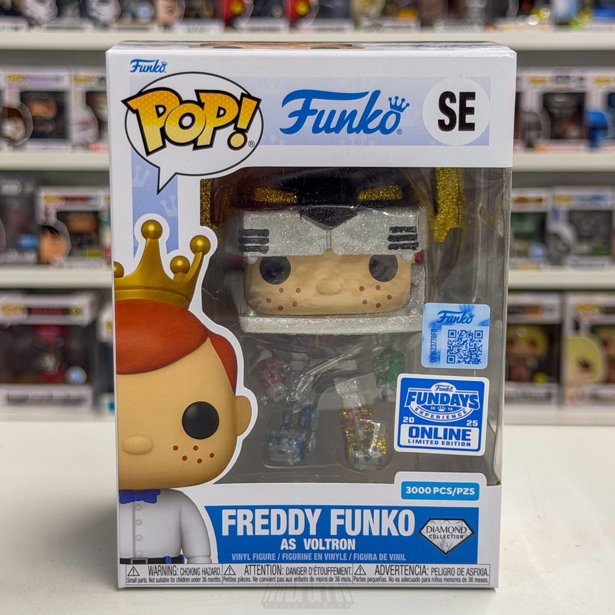 Funko Pop Fundays Experience Freddy Voltron Diamond Glitter SE Toy Vinyl Figure