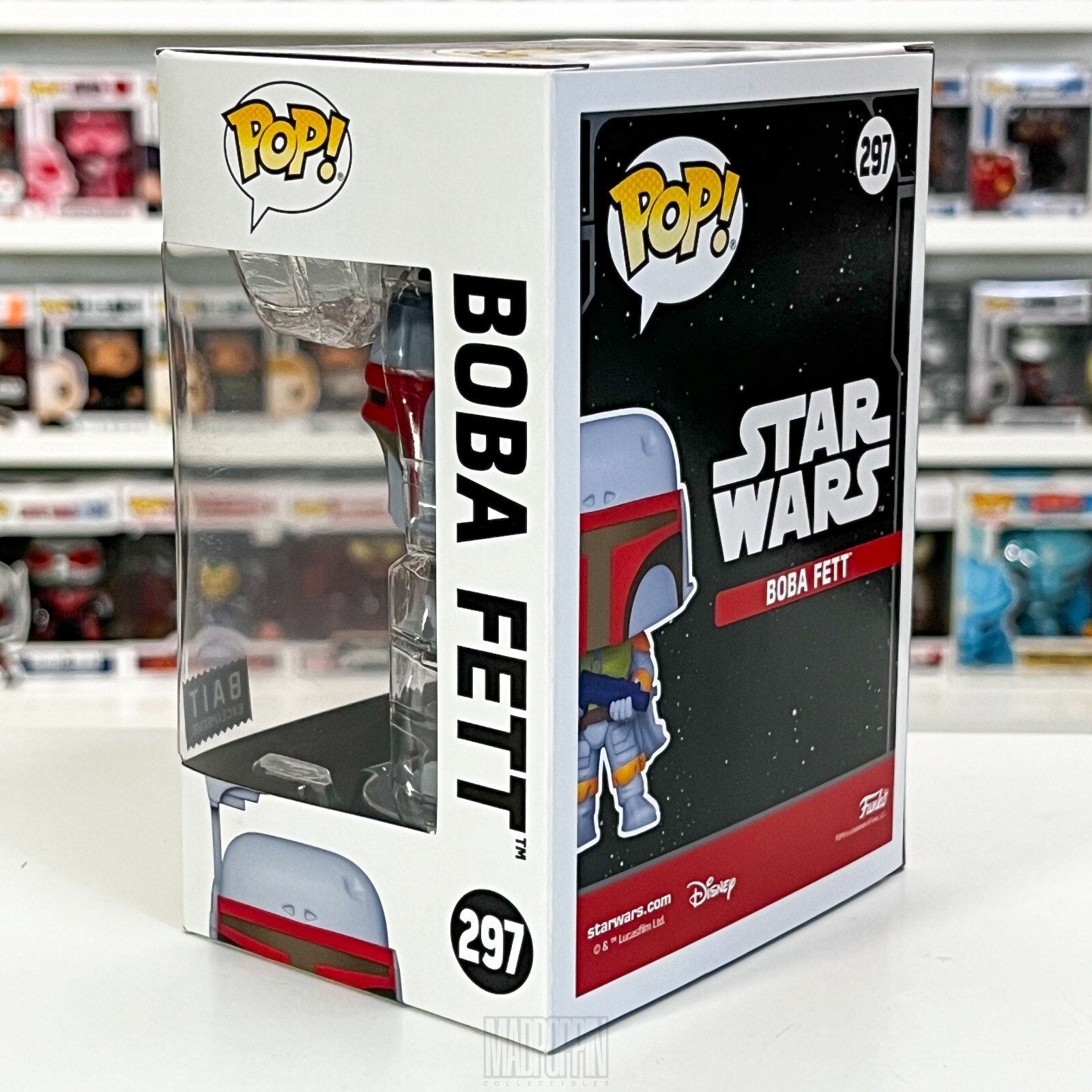 Funko Pop Star Wars Boba Fett Retro Color BAIT 297 Bounty Hunter Vinyl Figure