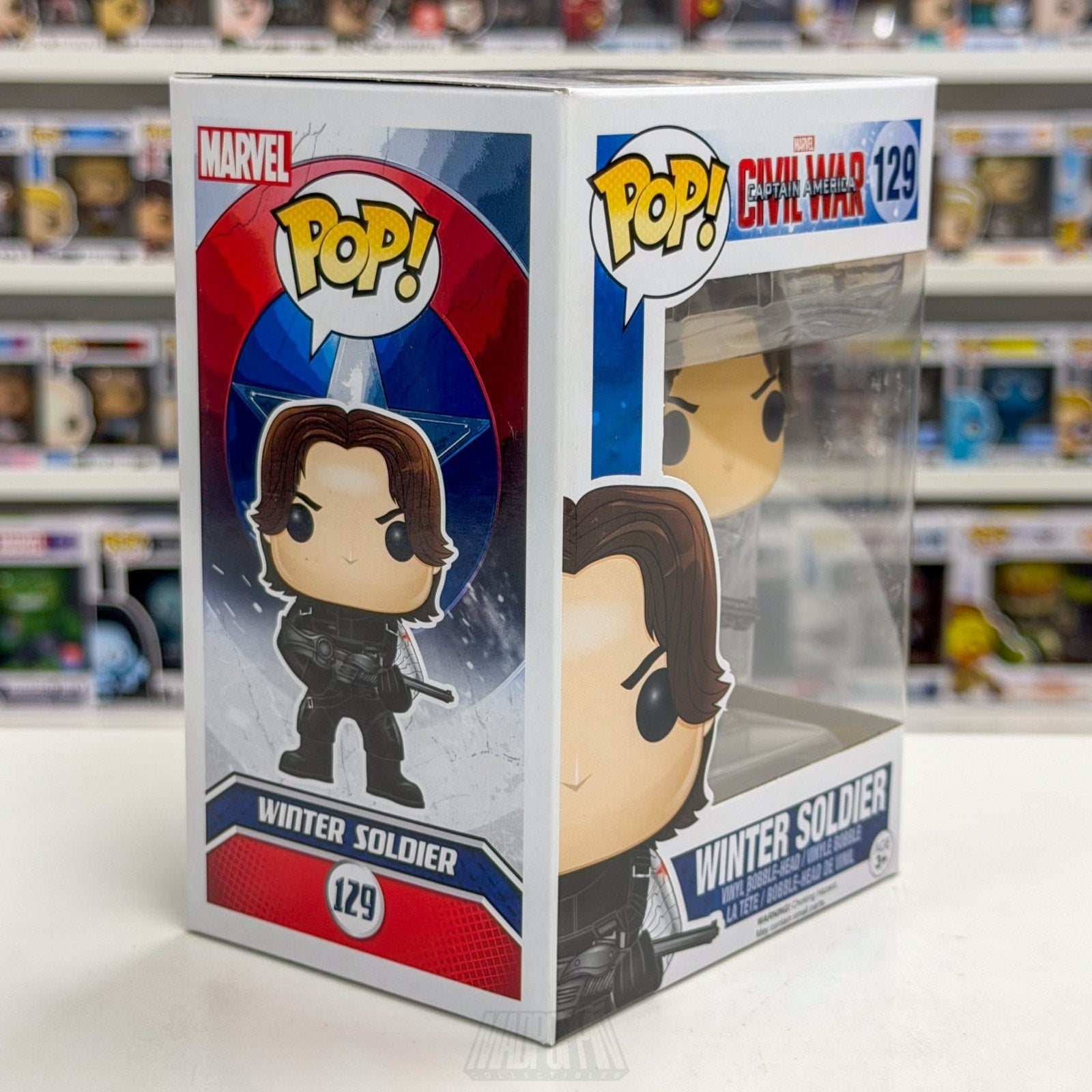 Funko Pop Marvel Captain America Civil War Winter Soldier 129 Toy Vinyl Figure