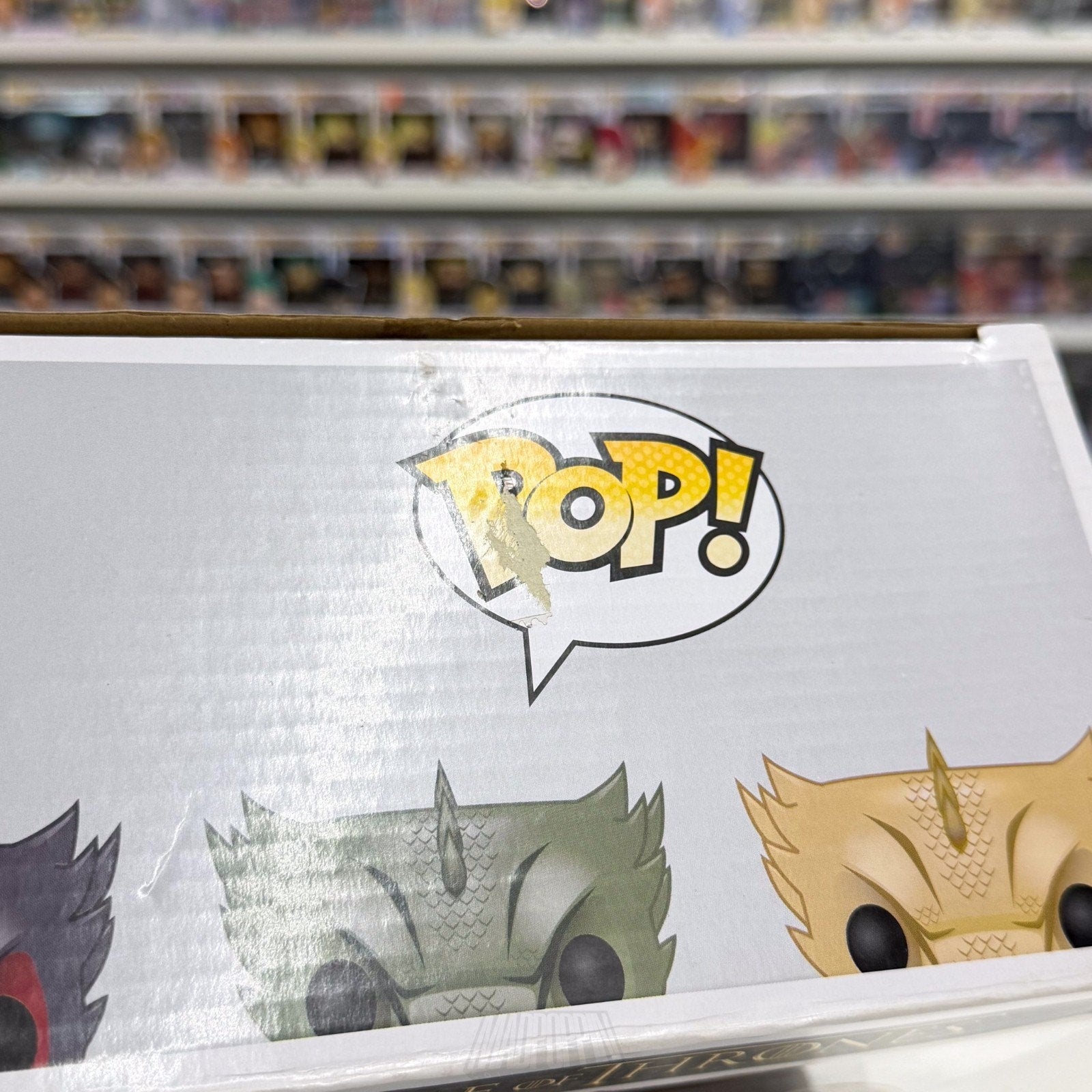 Funko Pop TV Game of Thrones Drogon Rhaegal Viserion GameStop 3 Pack Toy Figure