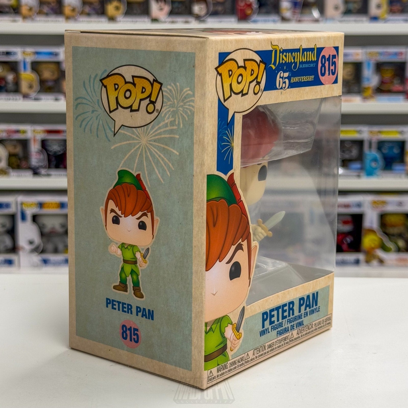 Funko Pop Disneyland 65th Anniversary Peter Pan 815 Pirates Fantasy Vinyl Figure
