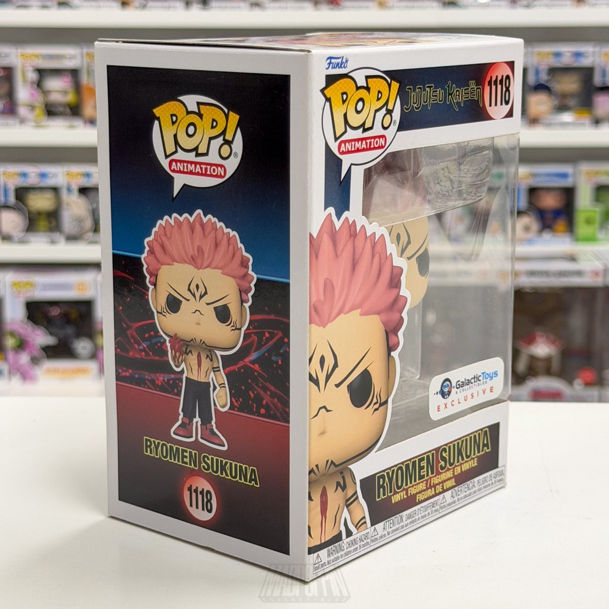 Funko Pop Anime Jujusu Kaisen Ryomen Sukuna Galactic Toys 1118 Vinyl Figure