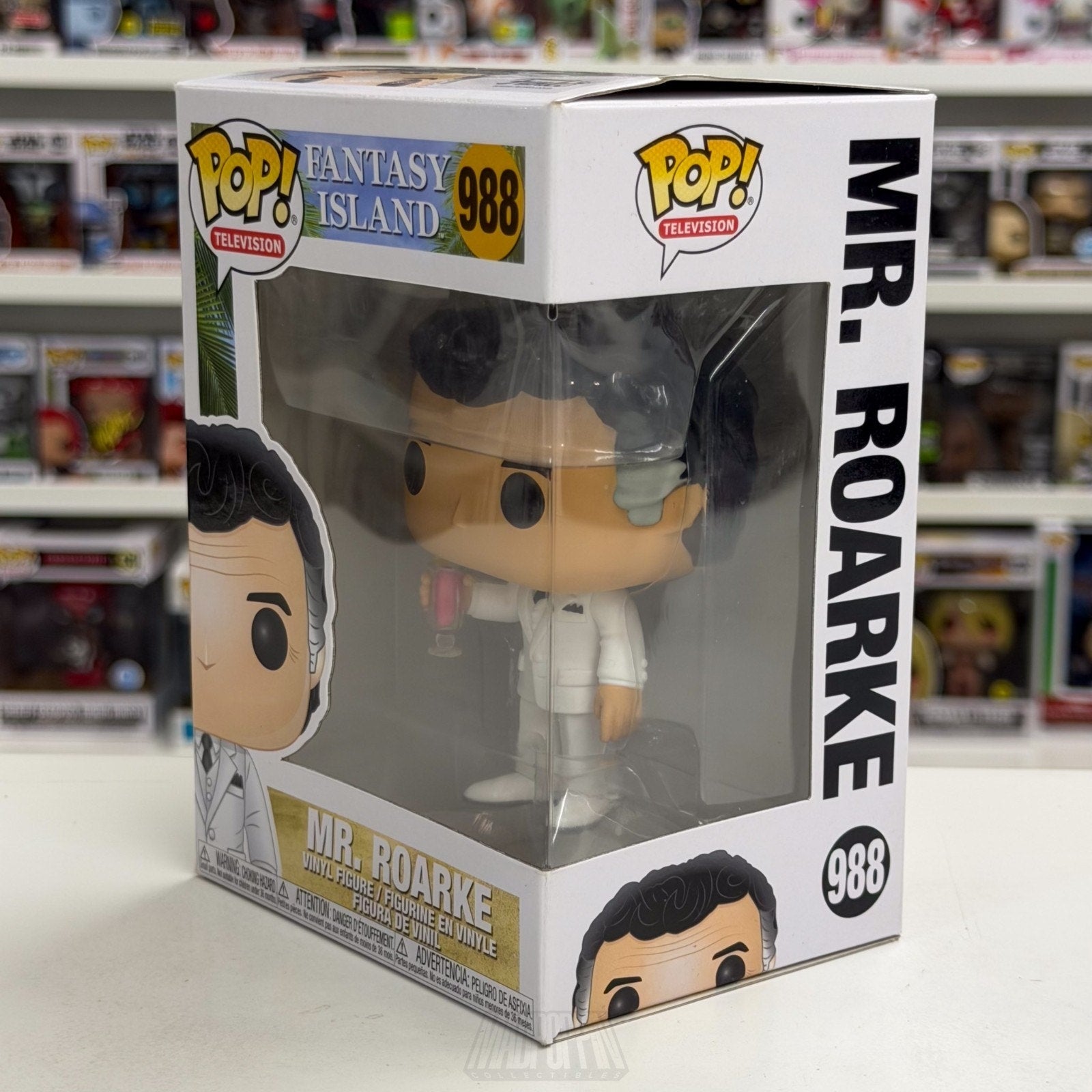 Funko Pop TV Fantasy Island Mr Roarke 988 ABC Fantasy Drama Show Vinyl Figure