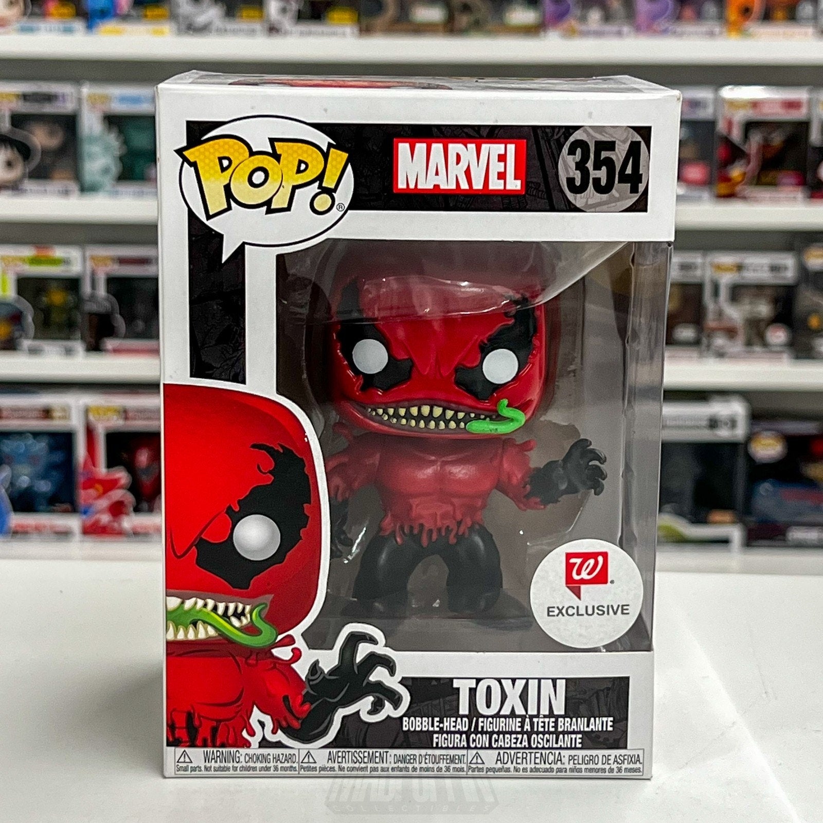 Funko Pop Marvel Toxin Walgreens 354 Symbiotes Supervillain Toy Vinyl Figure