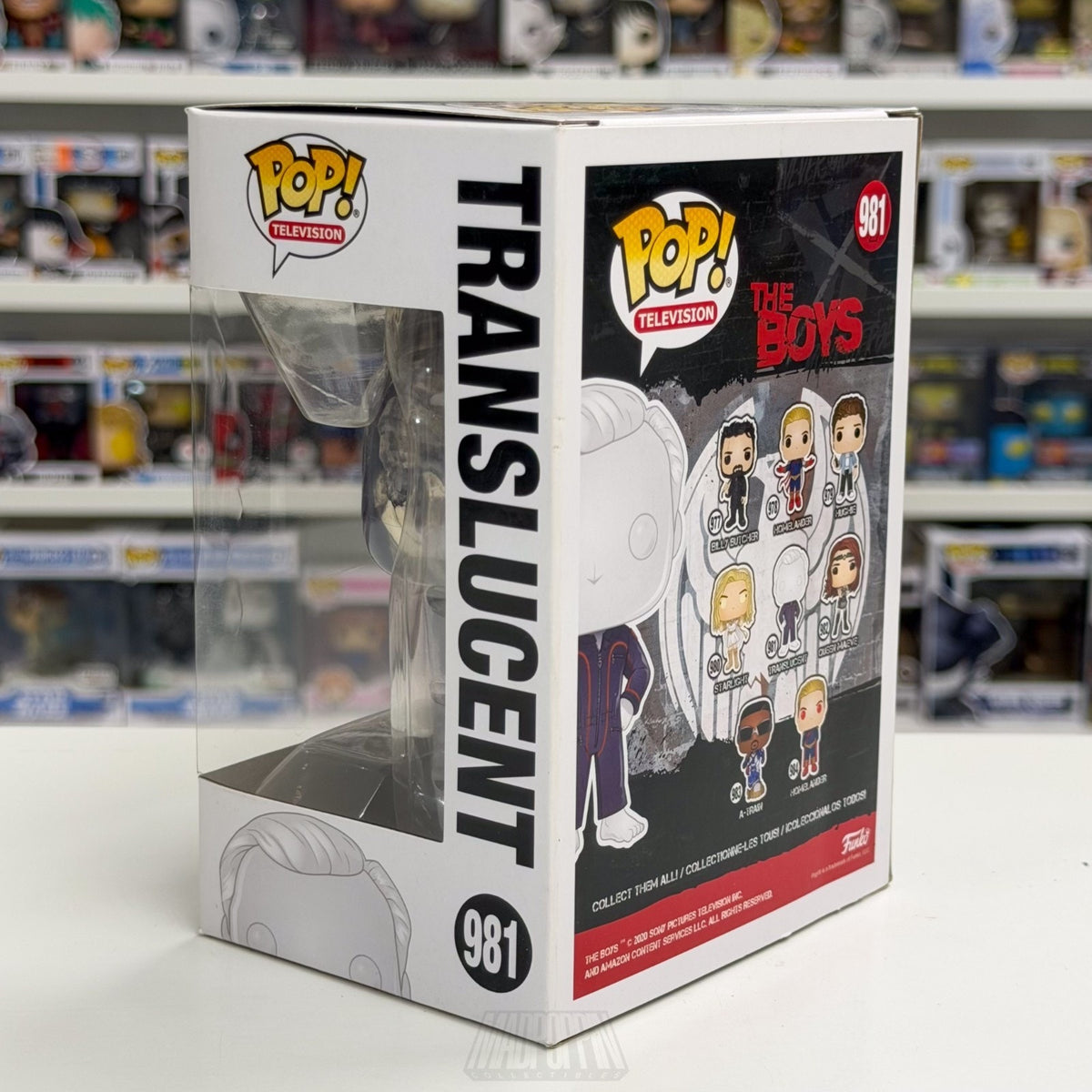Funko Pop TV The Boys Translucent 981 Invisible Seven Supe Vought Vinyl Figure