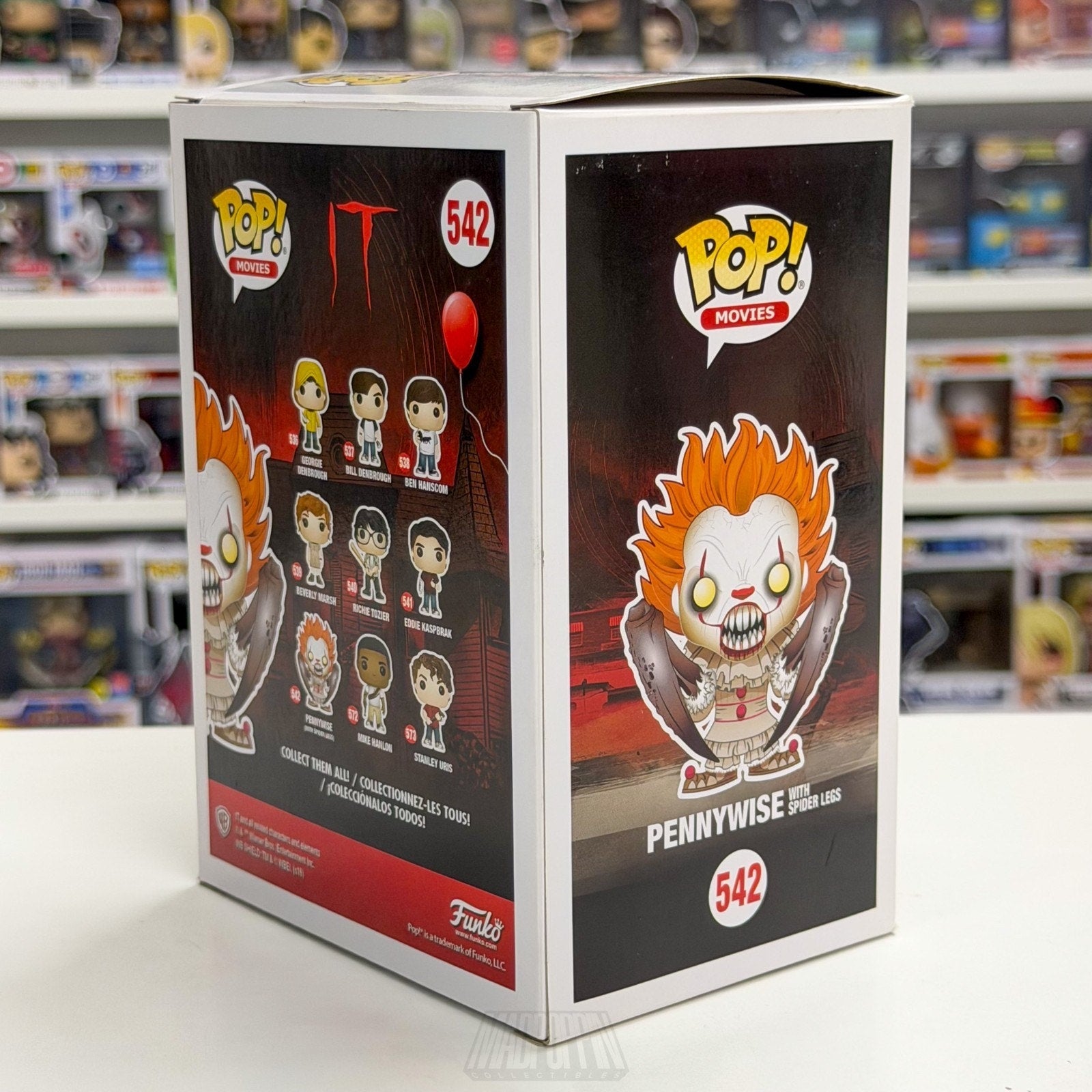 Funko Pop Movies It Pennywise w/Spider Legs 542 Horror Clown Toy Vinyl Figure