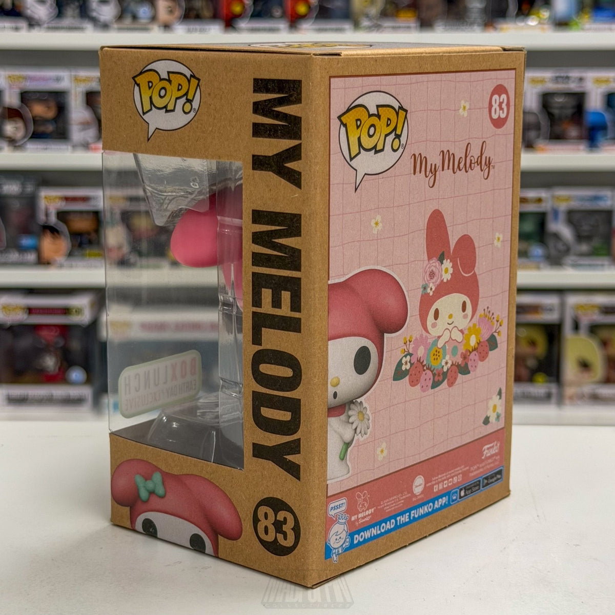 Funko Pop Sanrio My Melody Earth Day BoxLunch 83 Kawaii Cute Rabbit Vinyl Figure