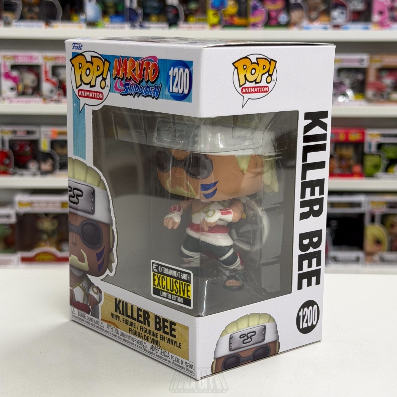 Funko Pop Anime Naruto Killer Bee Entertainment Earth 1200 Manga Vinyl Figure