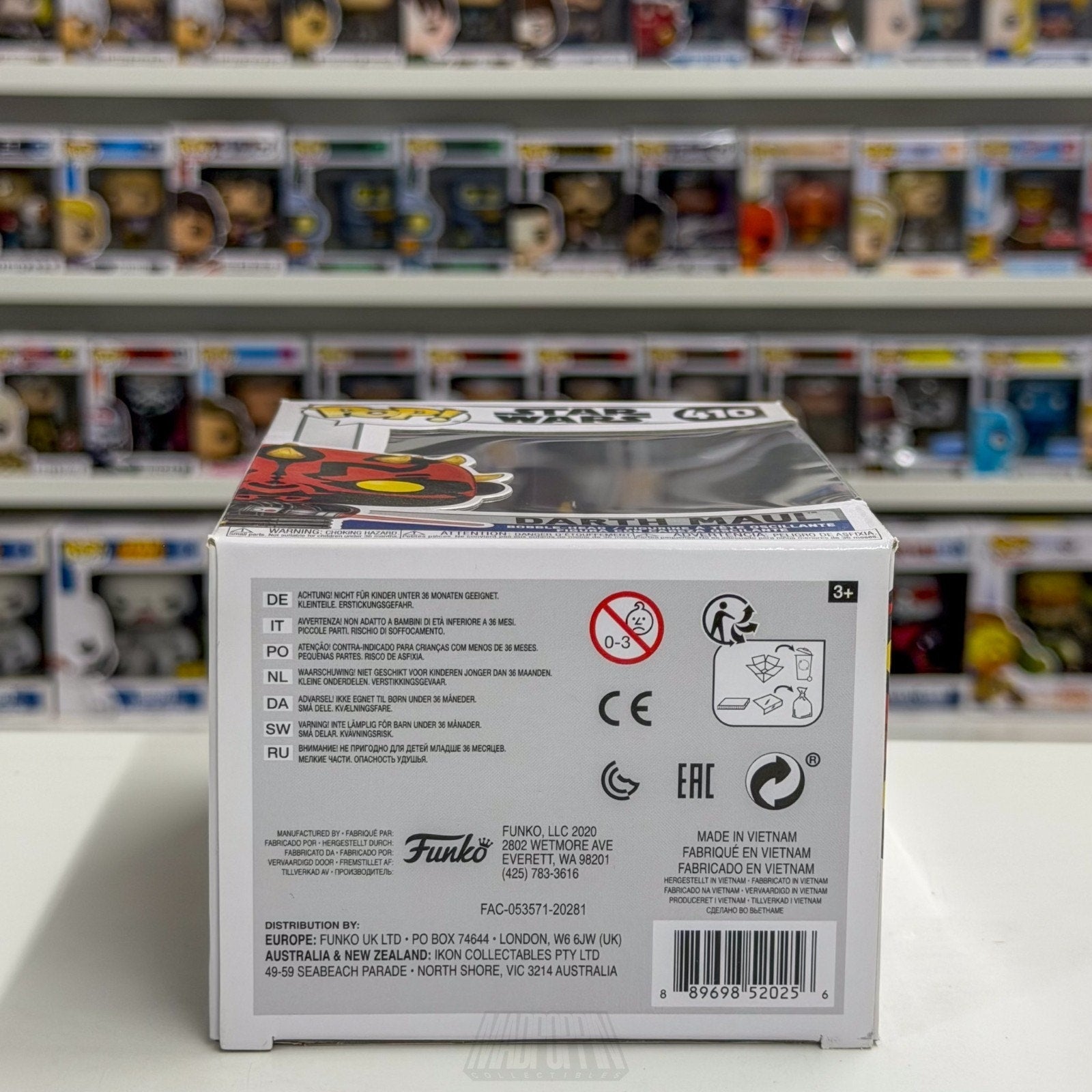 Funko Pop Star Wars Clone Wars Darth Maul Lightsaber 410 Sith Lord Vinyl Figure