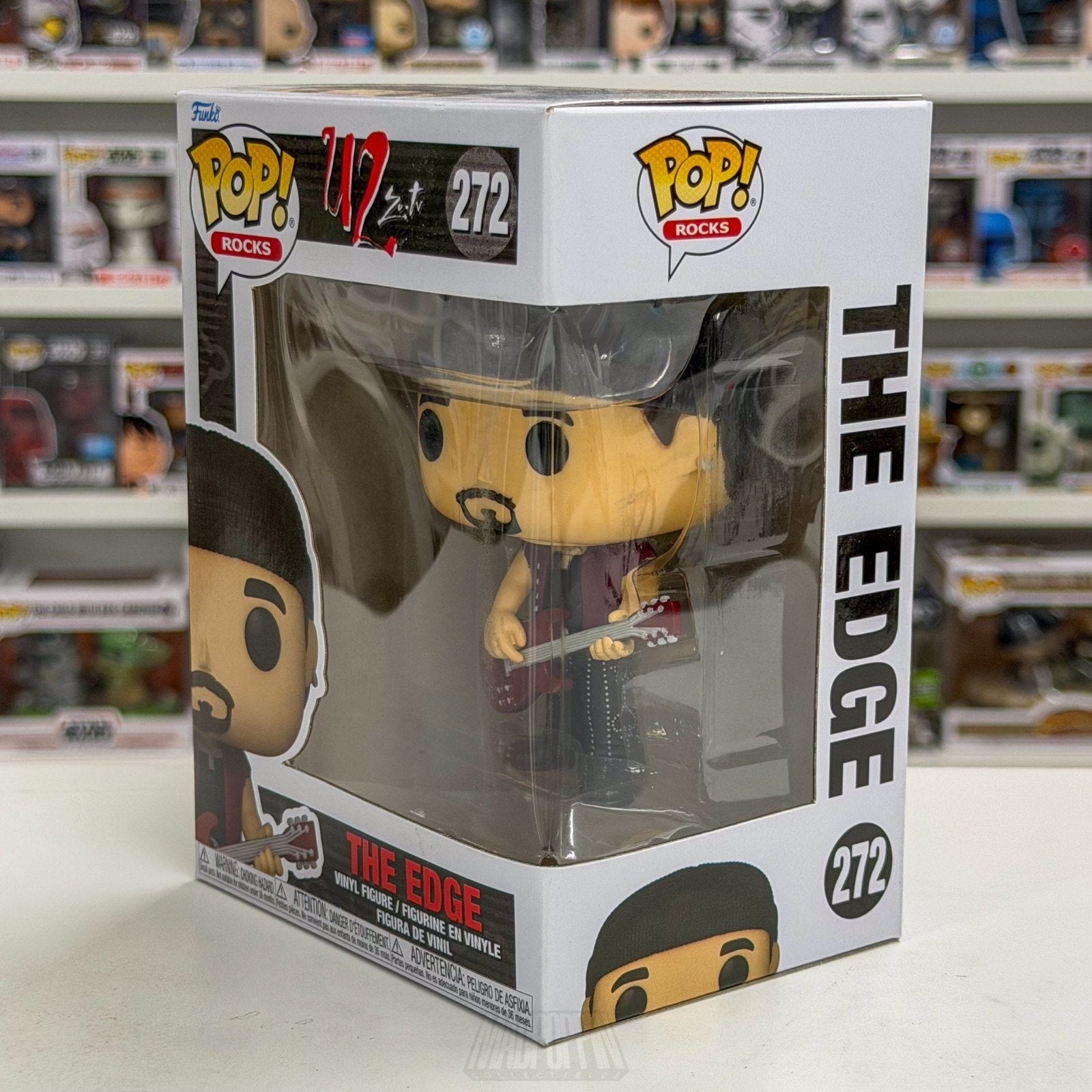 Funko Pop Rocks U2 Zoo TV Edge 272 Alternative Dublin Irish Band Vinyl Figure