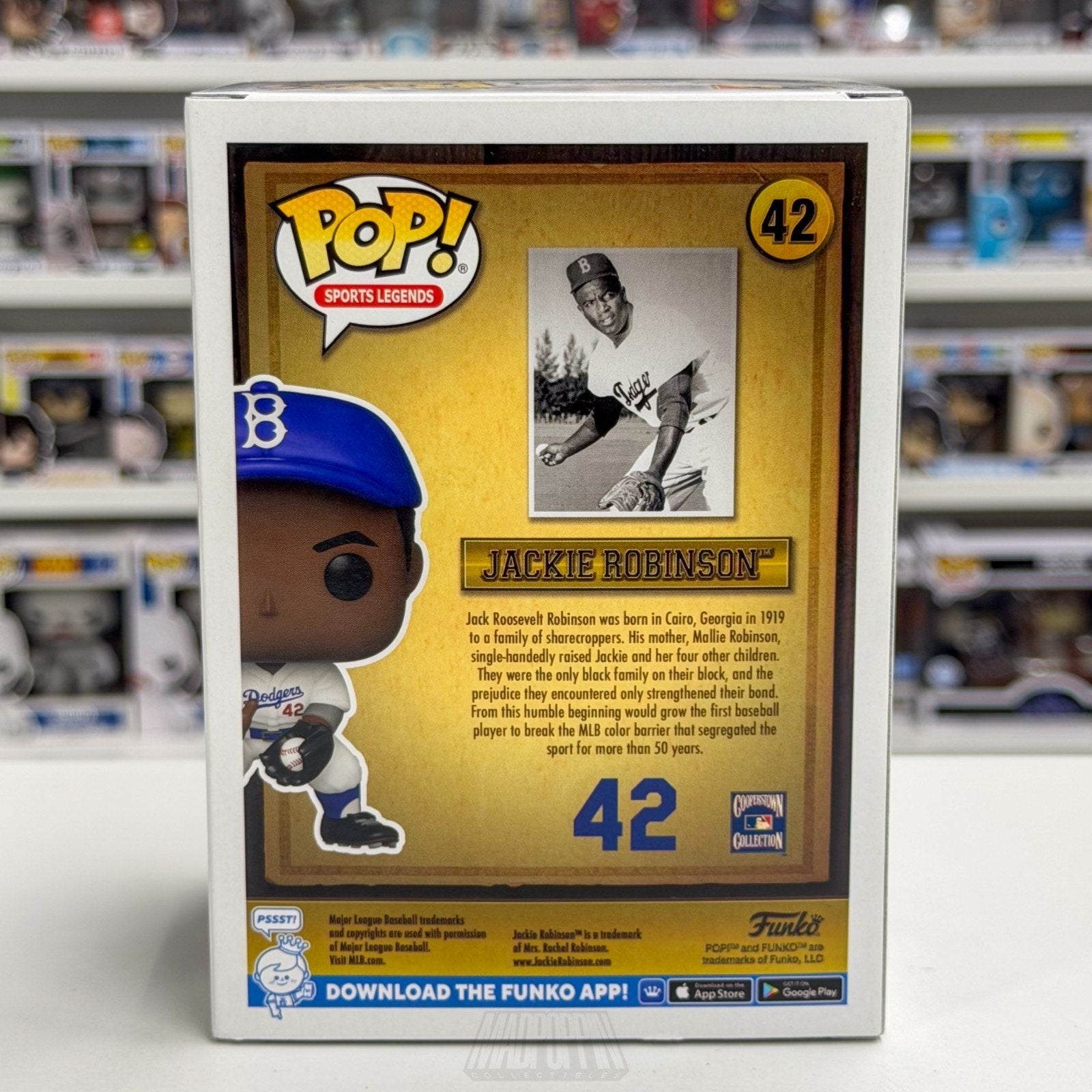 Funko Pop Sports Legends Baseball Brooklyn Dodgers Jackie Robinson 42 Toy Figure