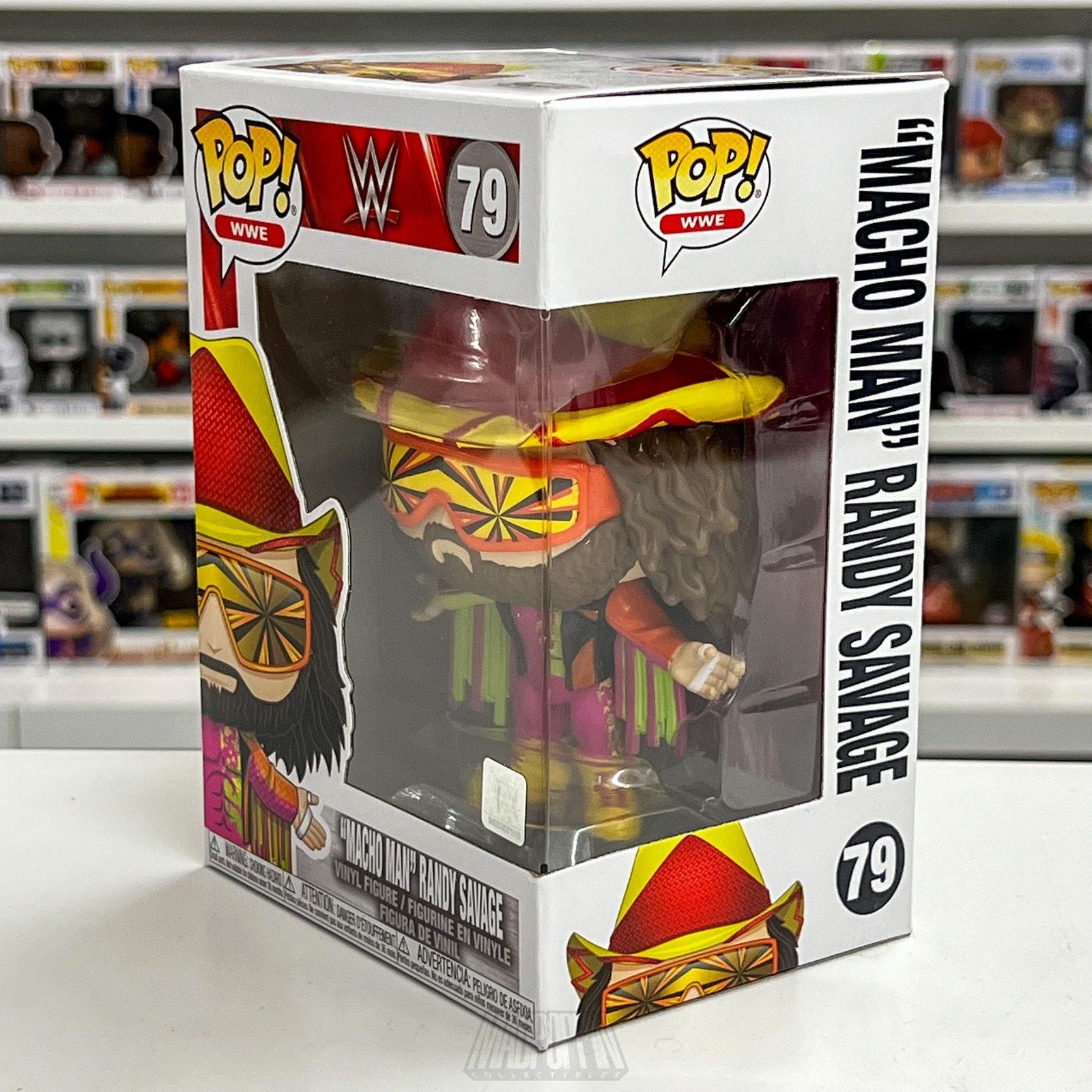 Funko Pop WWE Macho Man Randy Savage Orange Starburst 79 Wrestling Vinyl Figure