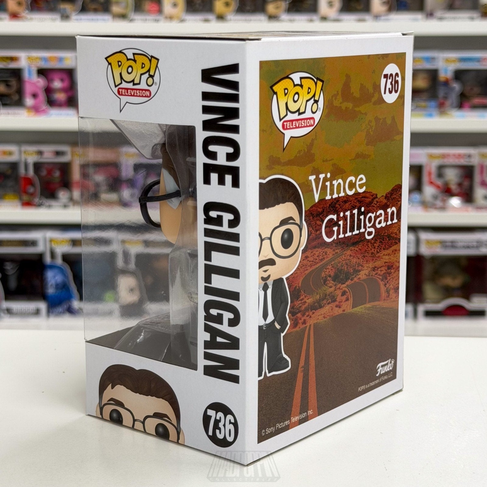 Funko Pop TV Director Vince Gilligan 736 Breaking Bad Screenwriter Vinyl Figure