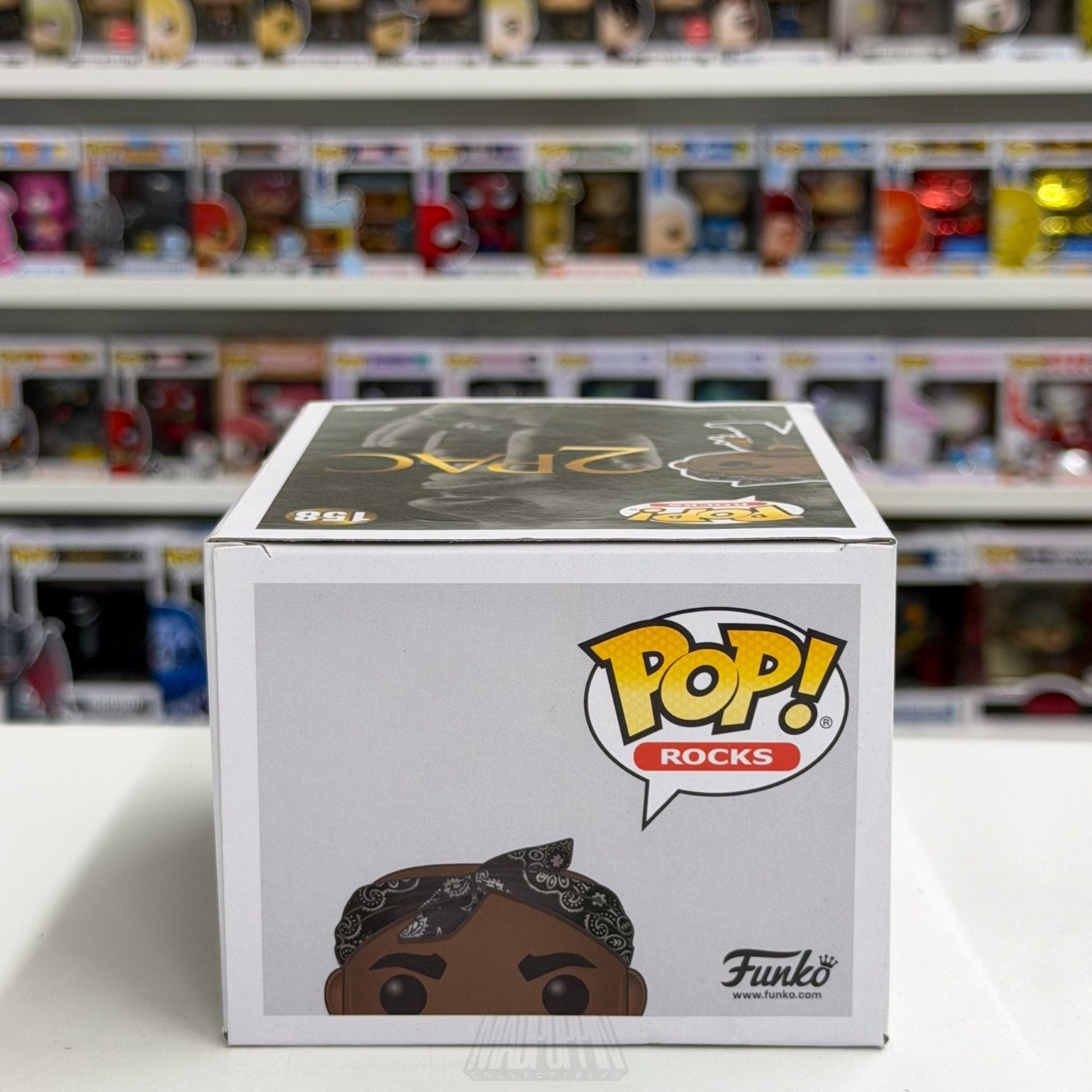Funko Pop Rocks 2Pac Tupac Shakur Black Vest 158 Gangsta Rap Toy Vinyl Figure