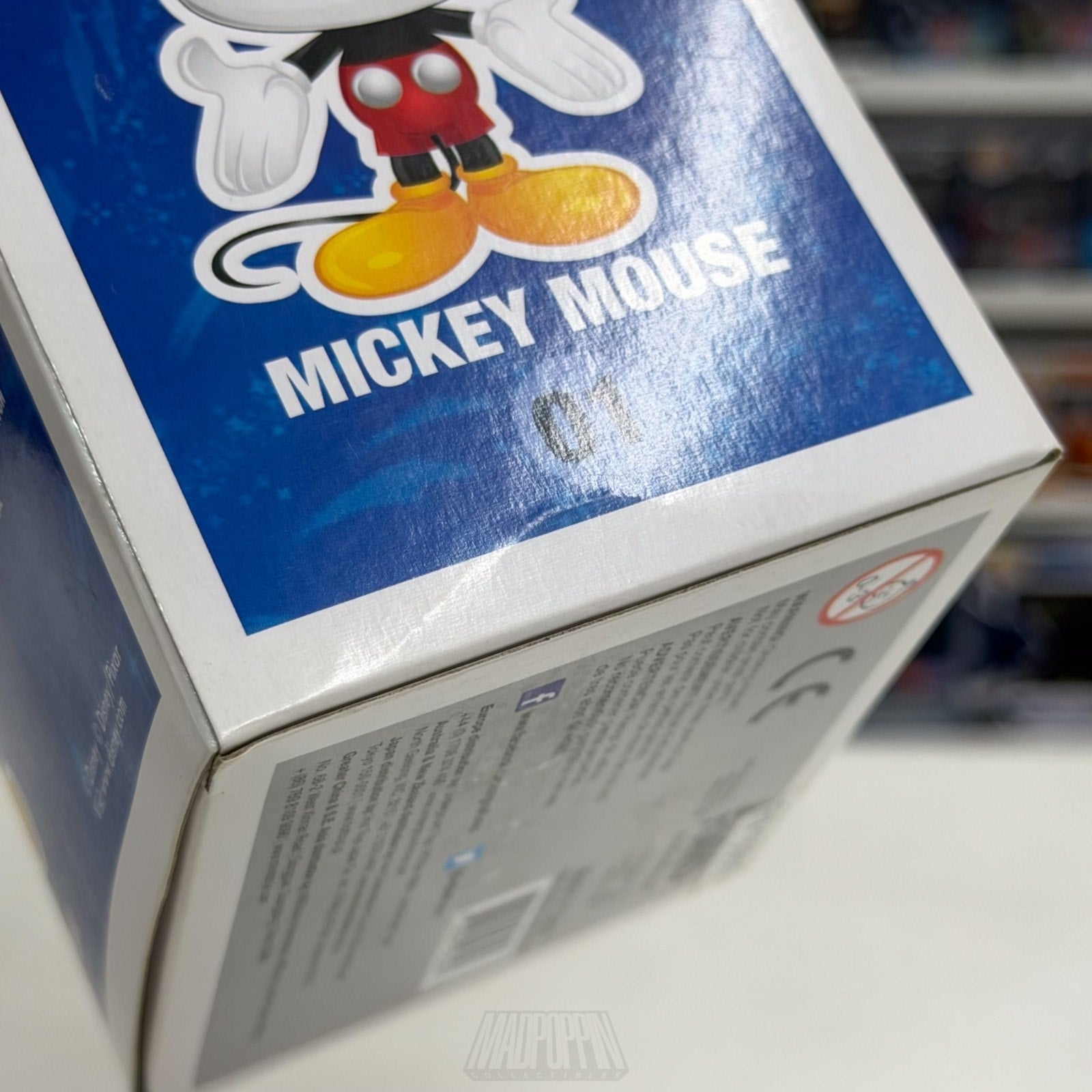 Funko Pop Disney Mickey Mouse Blue Logo Original 01 Mascot Walt Toy Vinyl Figure