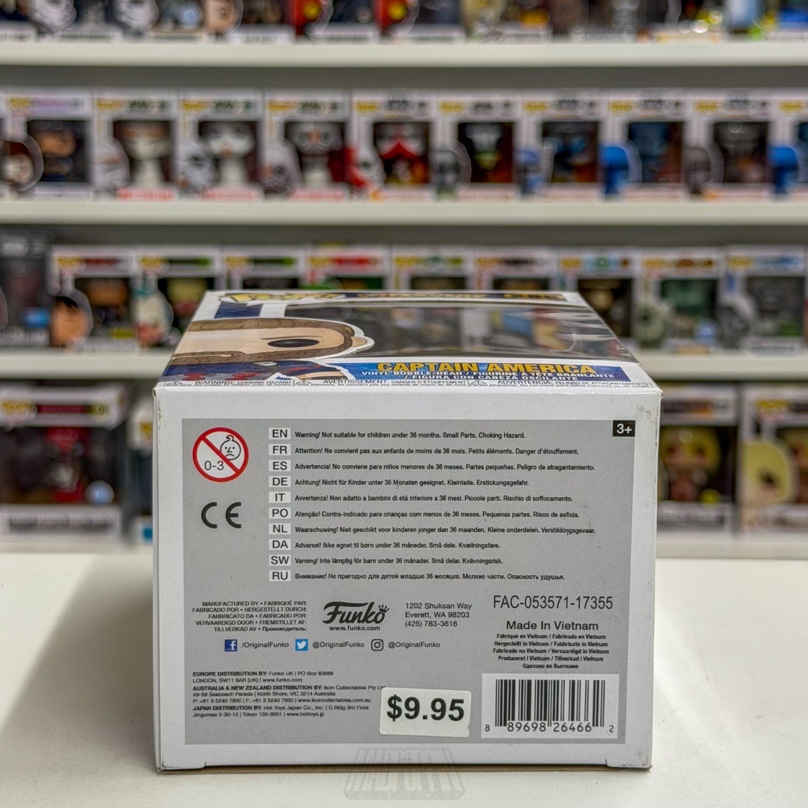 Funko Pop Marvel Avengers Infinity War Captain America Unmasked 288 Vinyl Figure