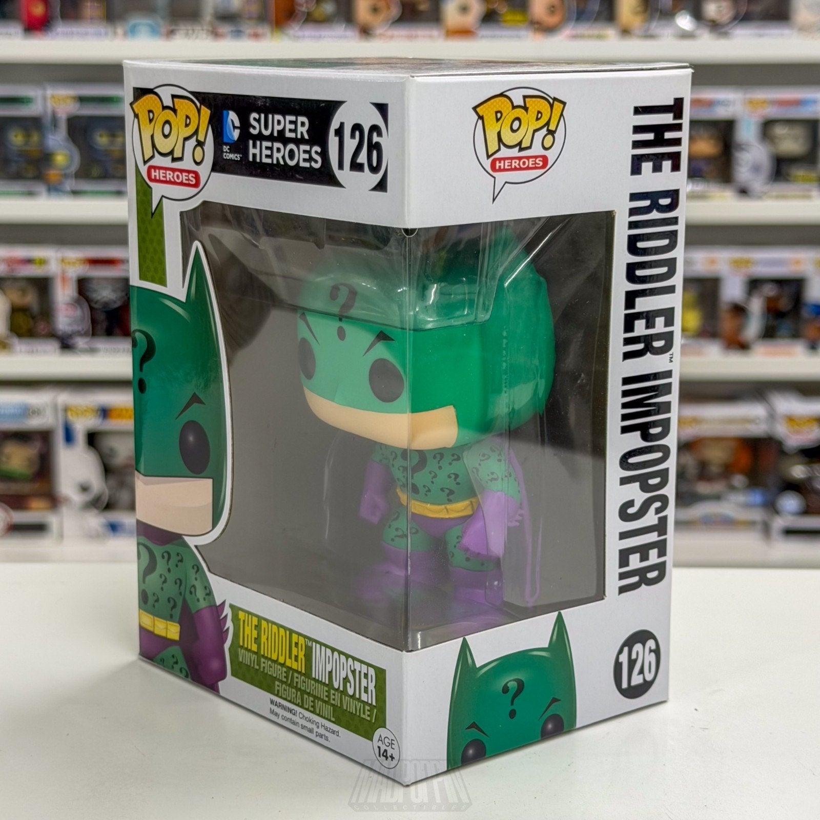 Funko Pop DC Super Heroes The Riddler Impopster Batman 126 Villain Vinyl Figure