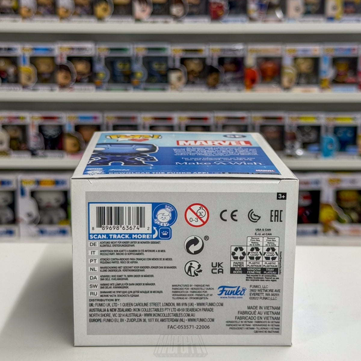 Funko Pop Marvel Make A Wish Iron Man Blue Metallic Exclusive SE Vinyl Figure