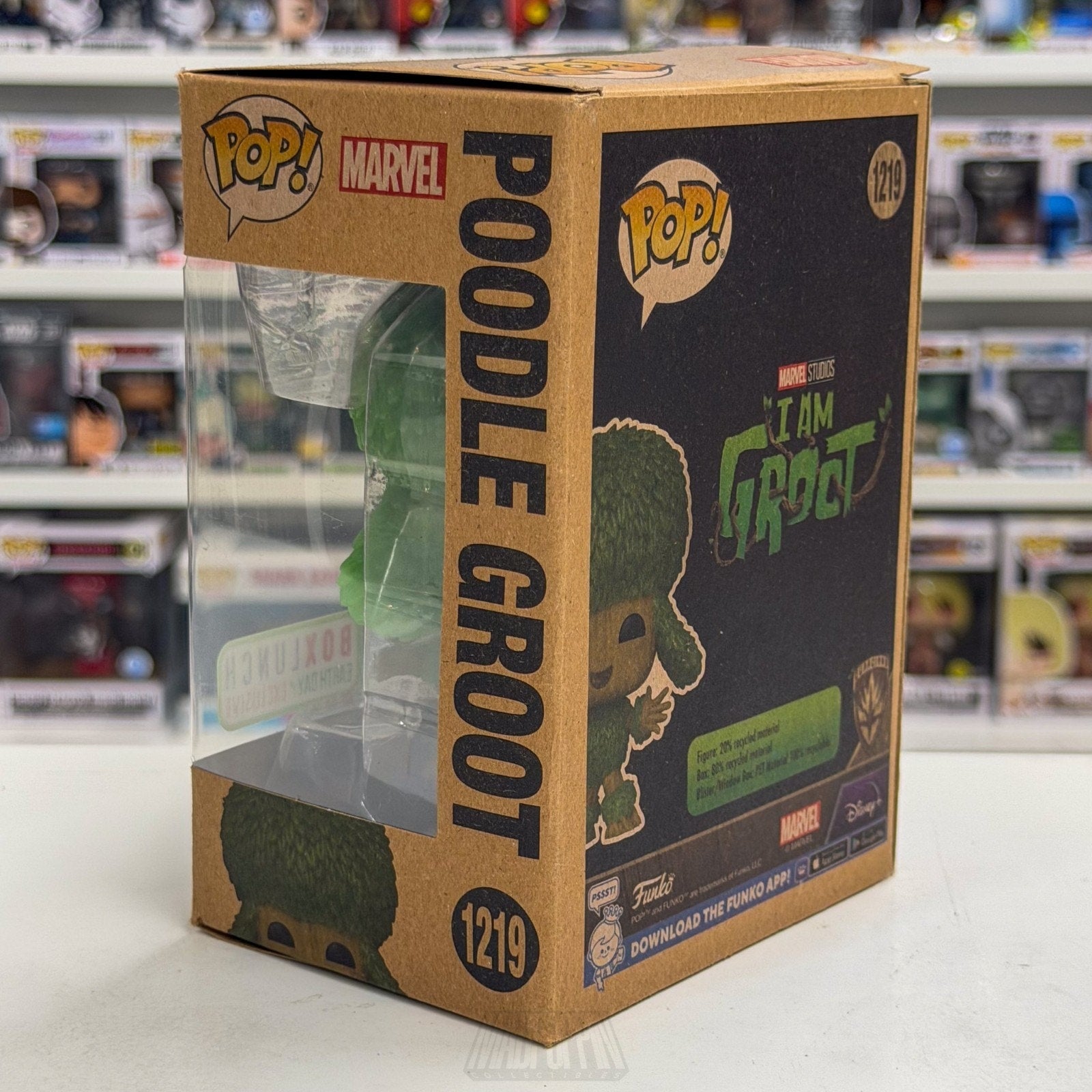 Funko Pop Marvel Poodle I Am Groot Earth Day BoxLunch 1219 Tree Toy Vinyl Figure