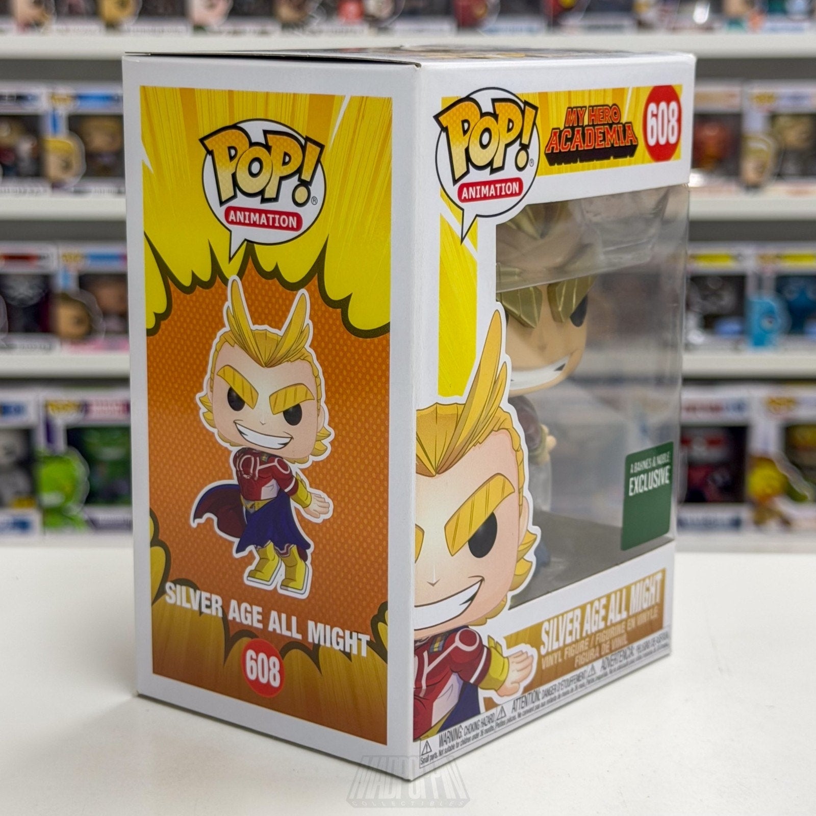 Funko Pop Anime My Hero Academia Silver Age All Might Metallic Barnes Noble 608