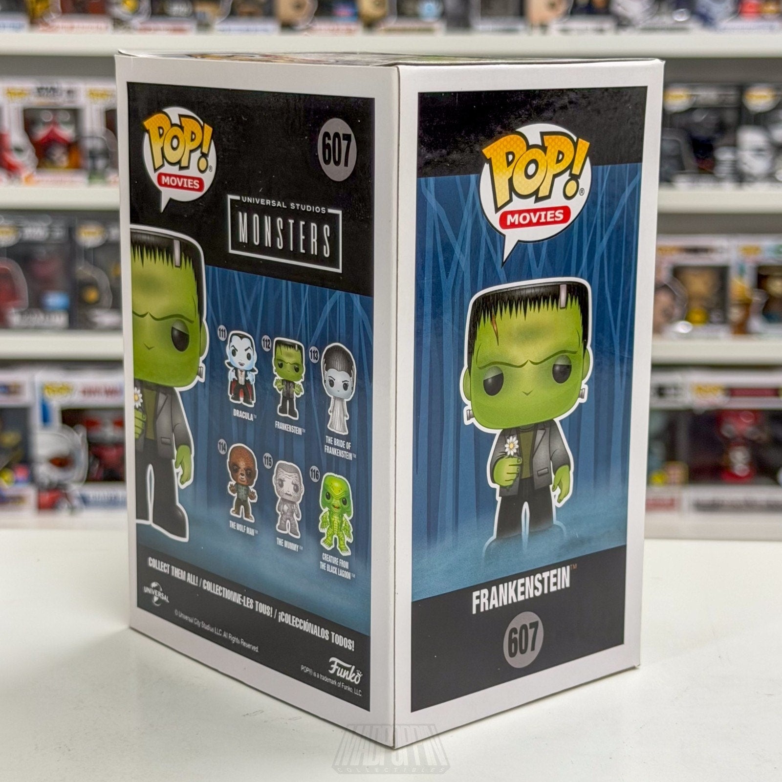 Funko Pop Movies Monsters Frankenstein w/Flower Glow Walgreens 607 Horror Figure