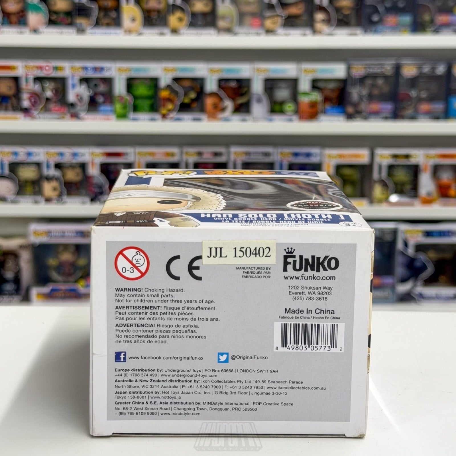Funko Pop Star Wars Han Solo Hoth Blue Box GameStop 47 ESB Ice Toy Vinyl Figure