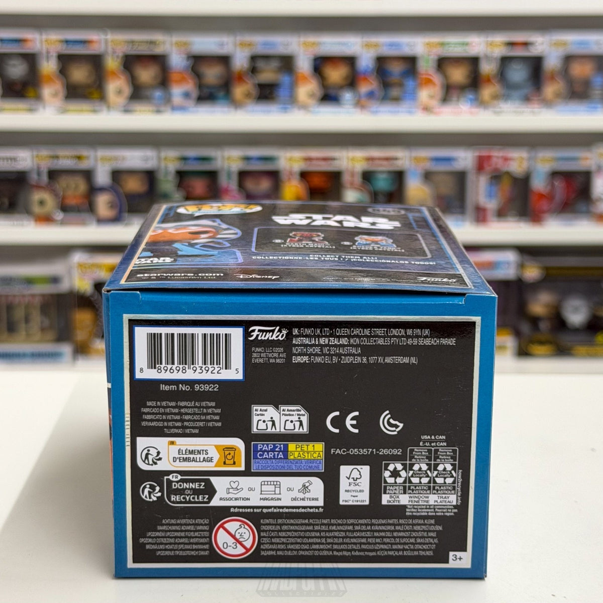 Funko Pop Star Wars Ahsoka Tano Kyber Crystal SDCC Limited 849 Jedi Vinyl Figure