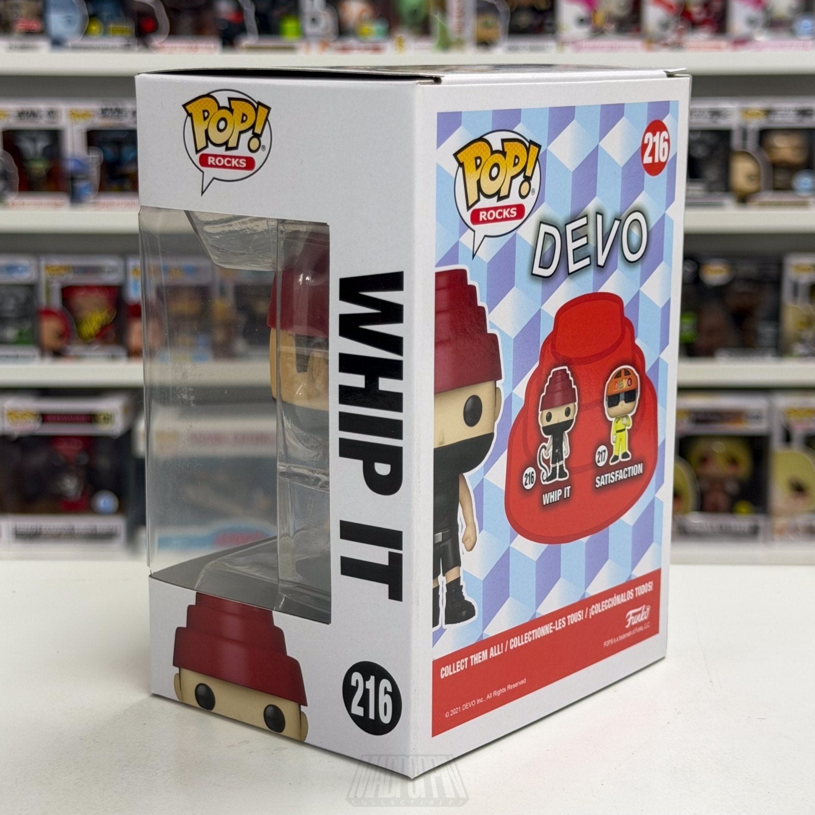 Funko Pop Rocks Devo Whip It 216 Music New Wave Synth Electronic Vinyl Figure