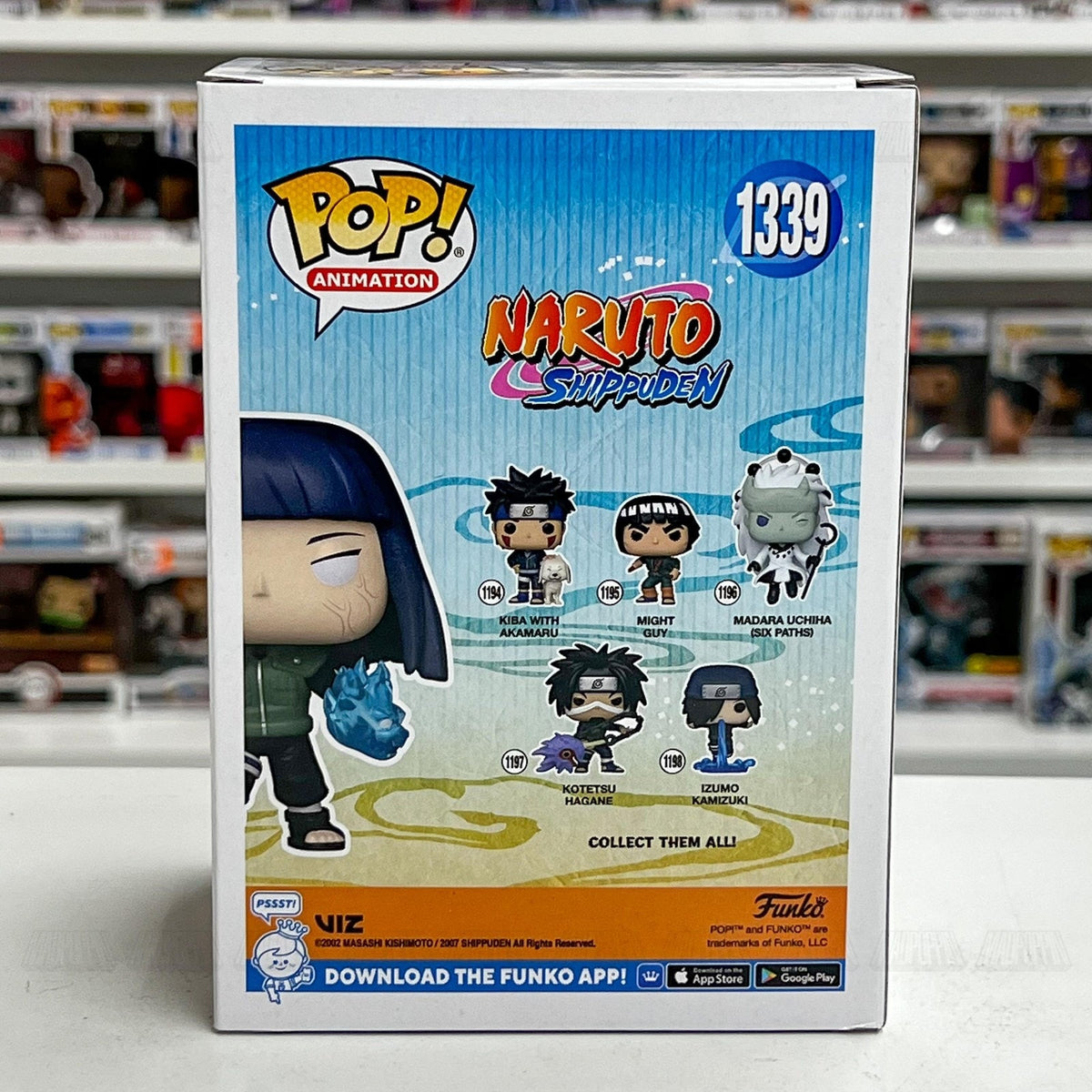 Funko Pop Anime Naruto Hinata Twin Lion Fists Entertainment Earth 1339 Figure