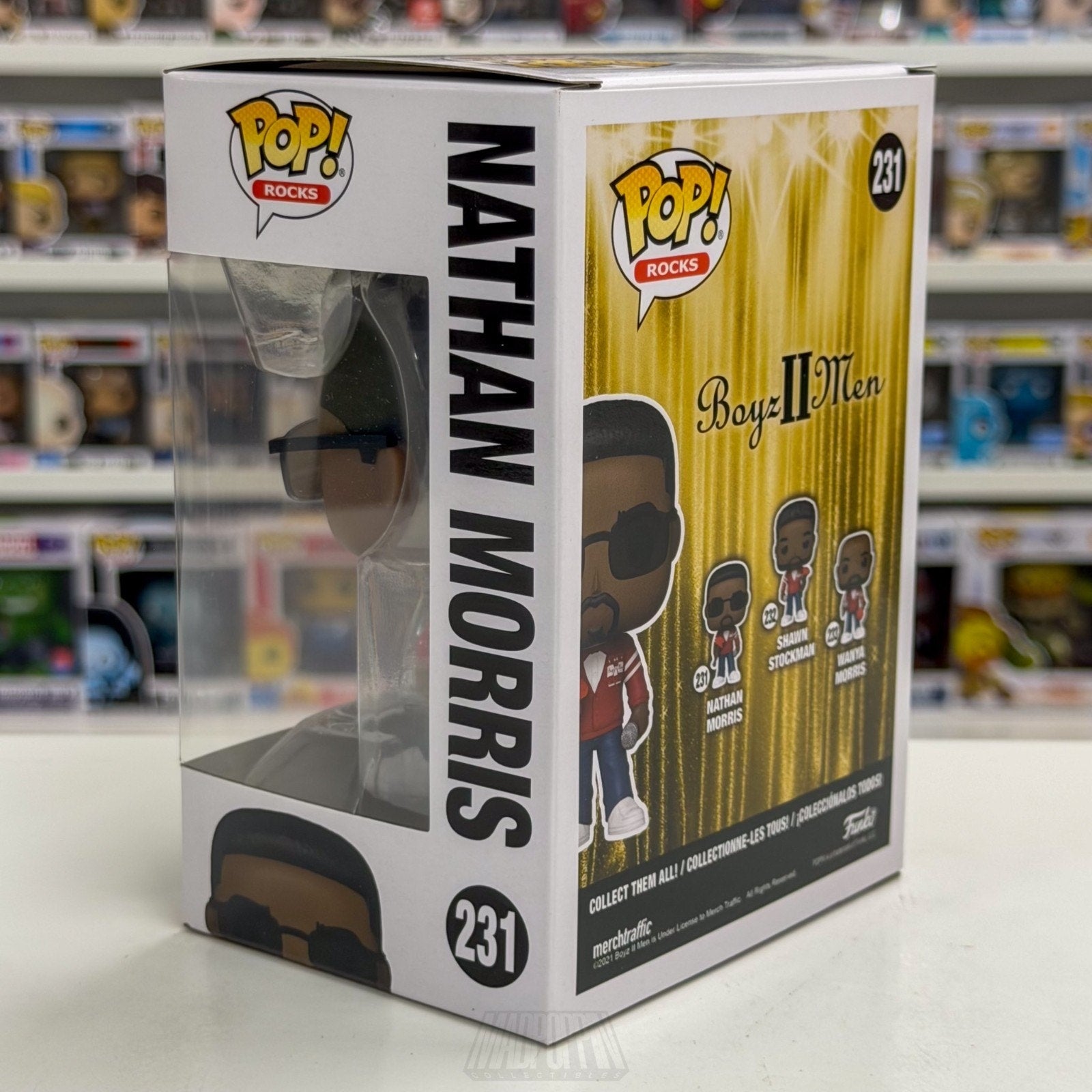 Funko Pop Rocks Boyz II Men Nathan Morris 231 R&B Philadelphia Toy Vinyl Figure