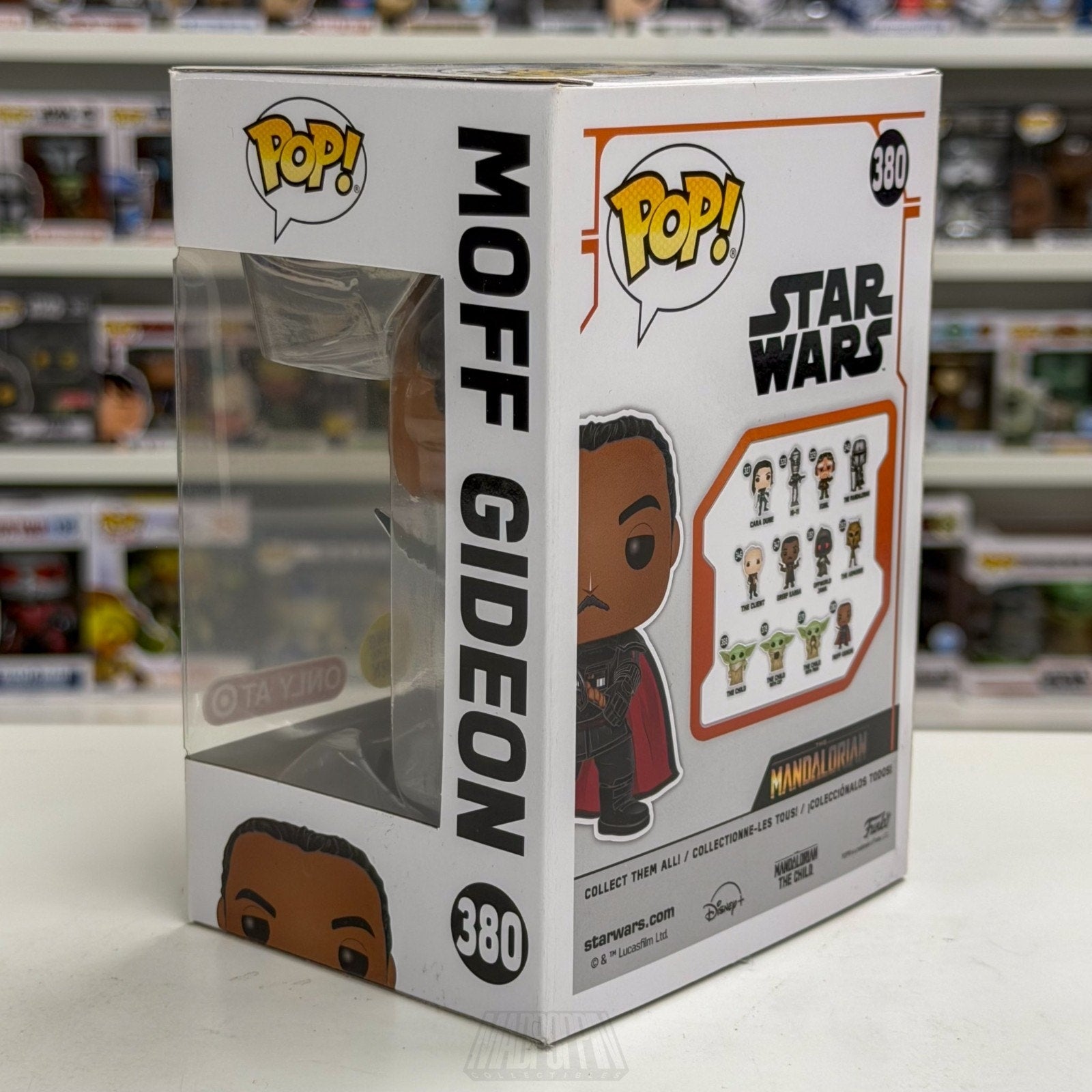 Funko Pop Star Wars Mandalorian Moff Gideon w/Darksaber Glow Target 380 Figure