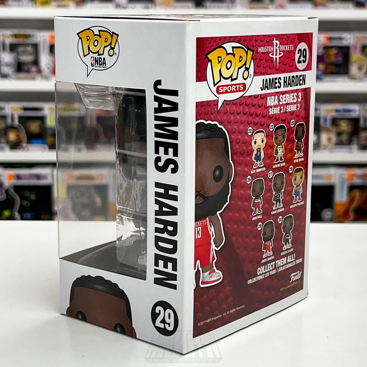 Funko Pop NBA James Harden #29 Houston Rockets Vinyl Figure 2017 Series 3 Boxed