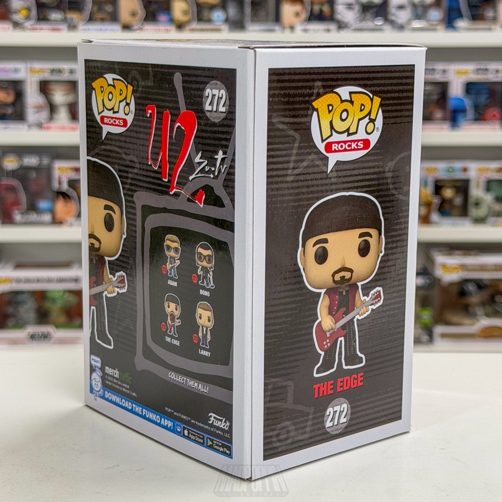 Funko Pop Rocks U2 Zoo TV Edge 272 Alternative Dublin Irish Band Vinyl Figure