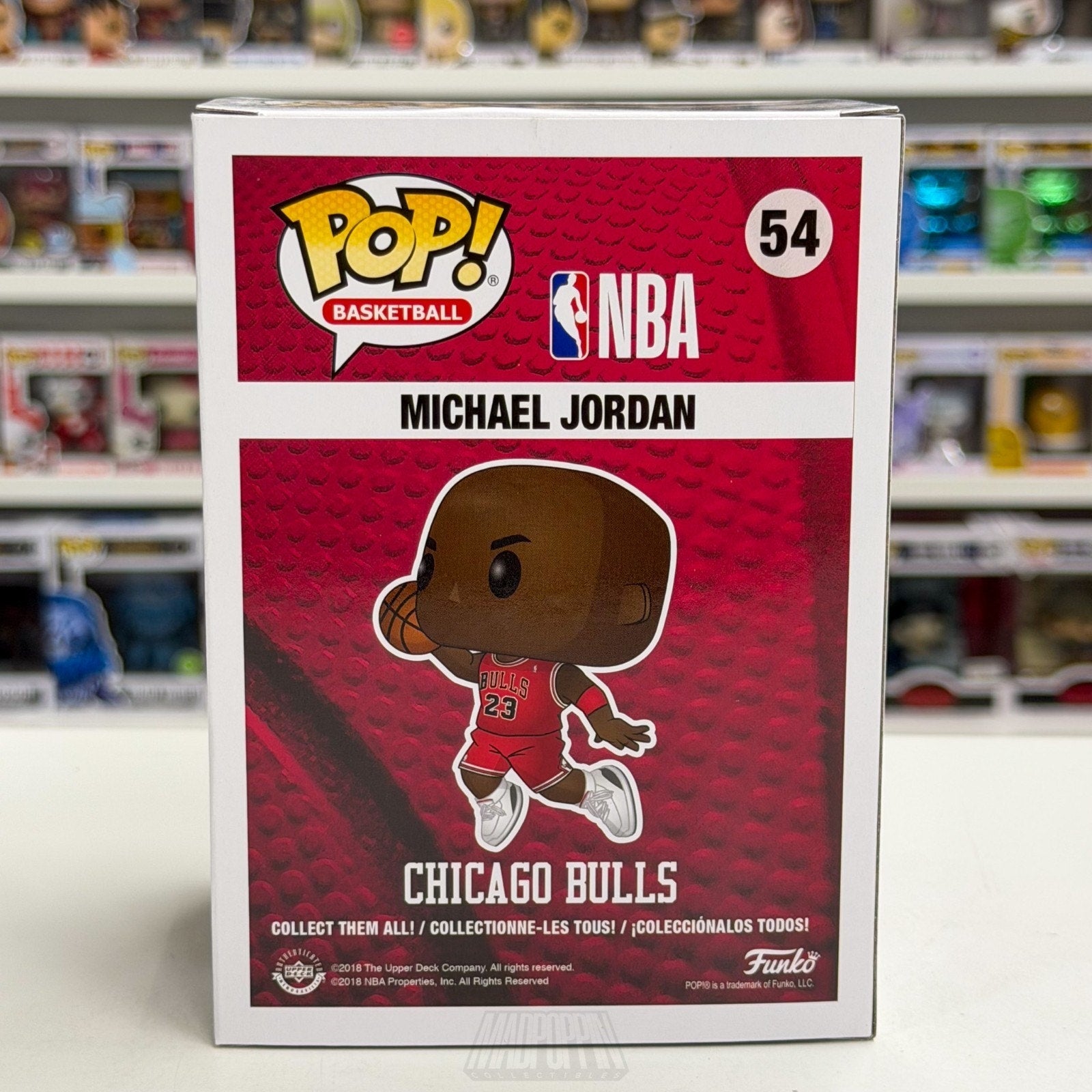 Funko Pop NBA Basketball Chicago Bulls Michael Jordan Slm Dunk 54 Vinyl Figure