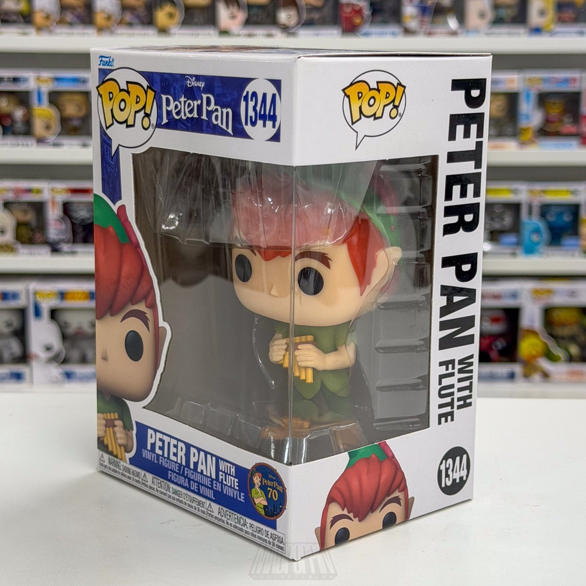 Funko Pop Disney Peter Pan w/Flute 1344 Never Land Pirates Fantasy Vinyl Figure