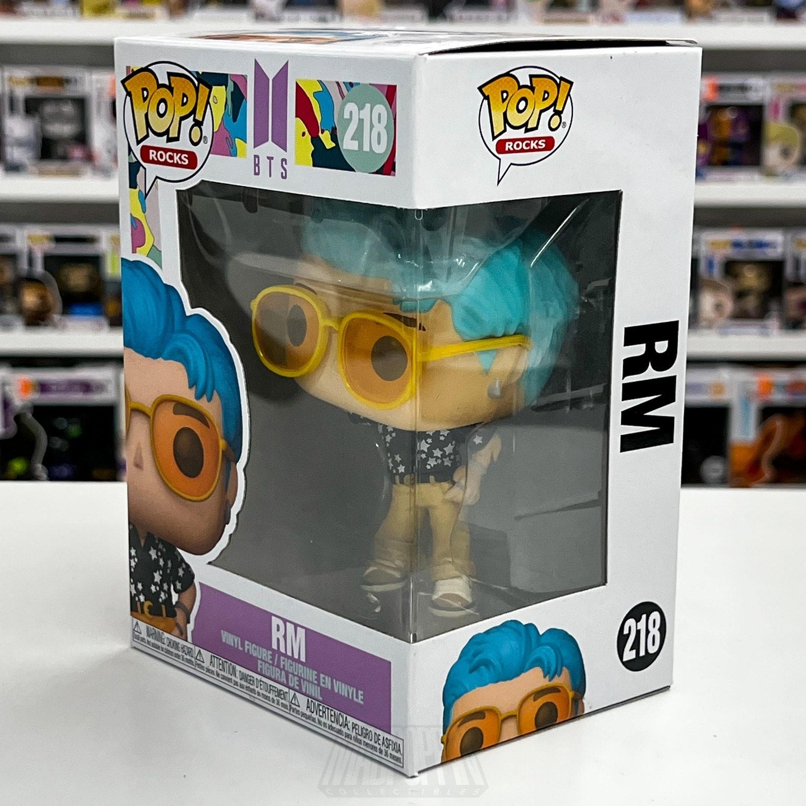 Funko Pop Rocks BTS Dynamite RM 218 Rap Monster Boy Band Korean K-Pop Toy Figure