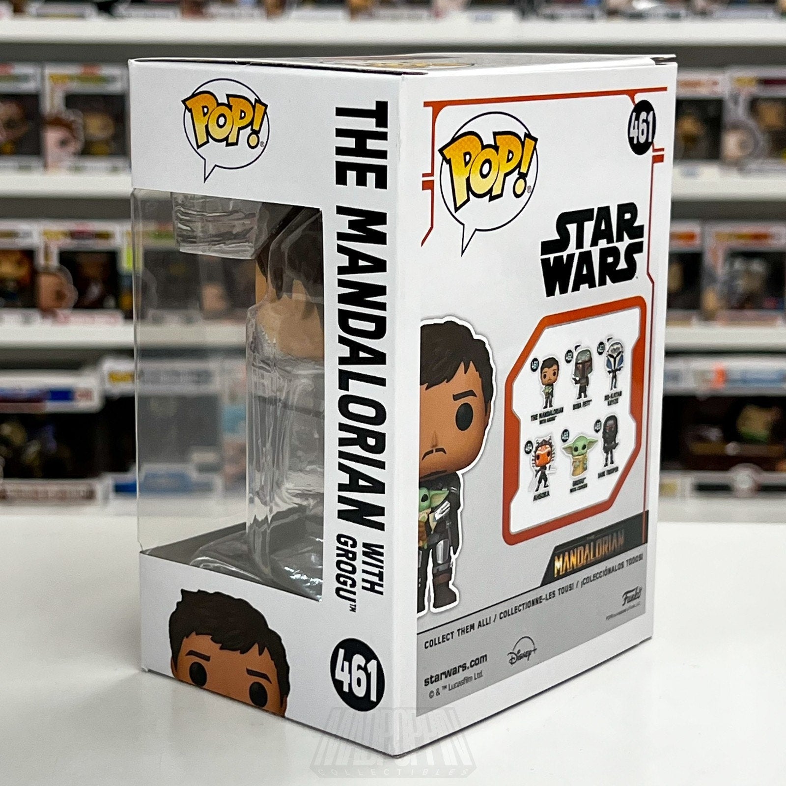Funko Pop Star Wars The Mandalorian with Grogu 461 Bounty Hunter Vinyl Figure