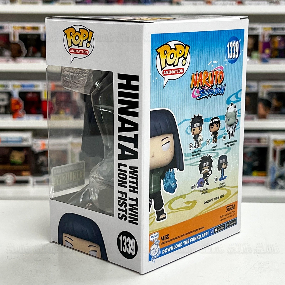 Funko Pop Anime Naruto Hinata Twin Lion Fists Entertainment Earth 1339 Figure