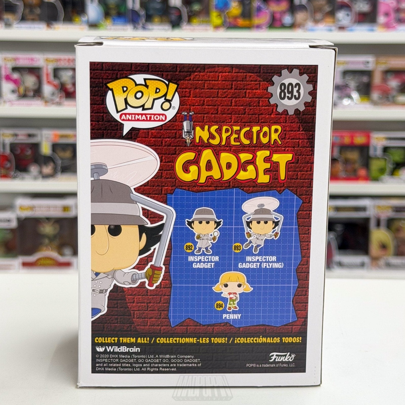 Funko Pop Animation Inspector Gadget Flying 893 Dimwitted Cyborg Vinyl Figure