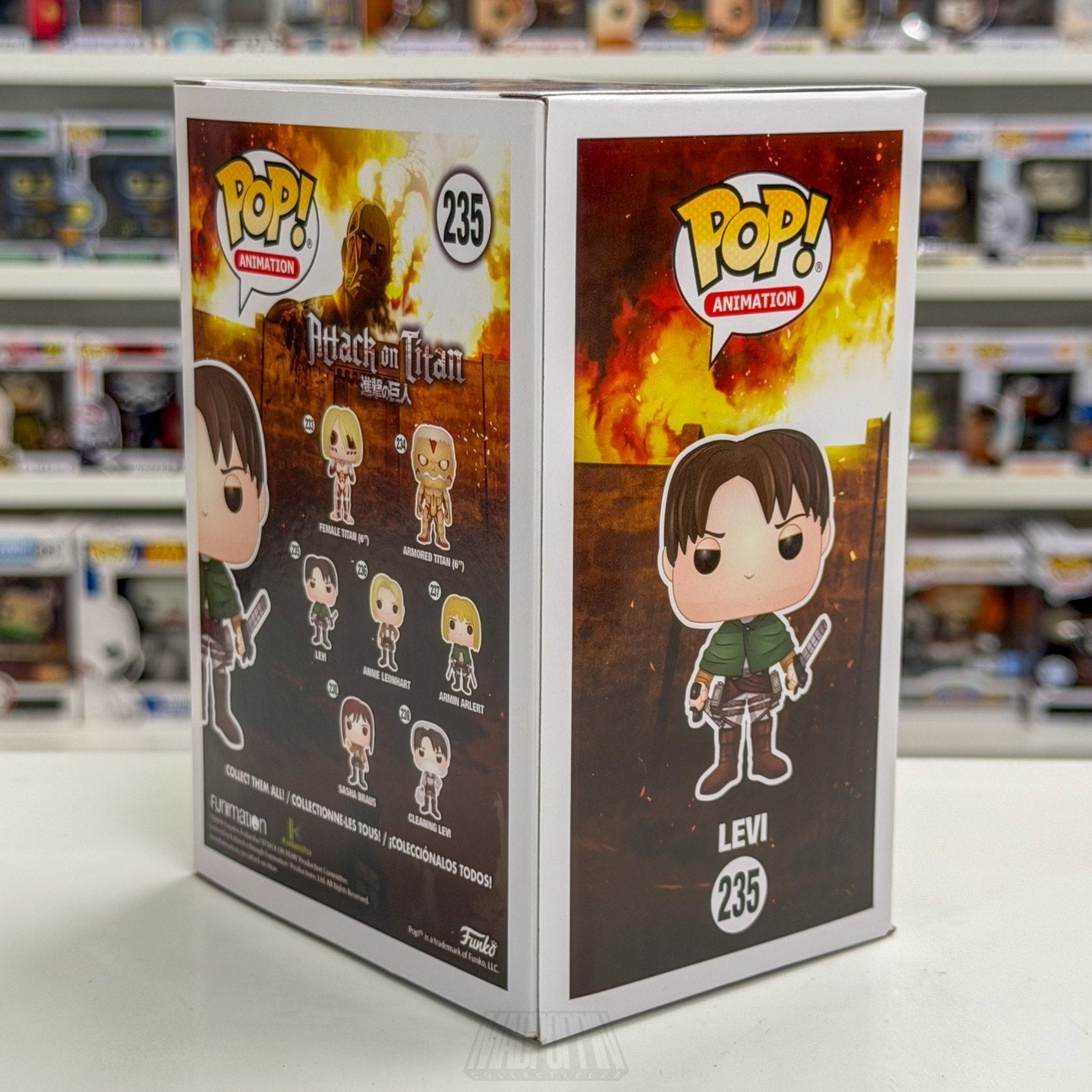 Funko Pop Anime Attack on Titan Levi Ackerman 235 Japanese Manga Vinyl Figure