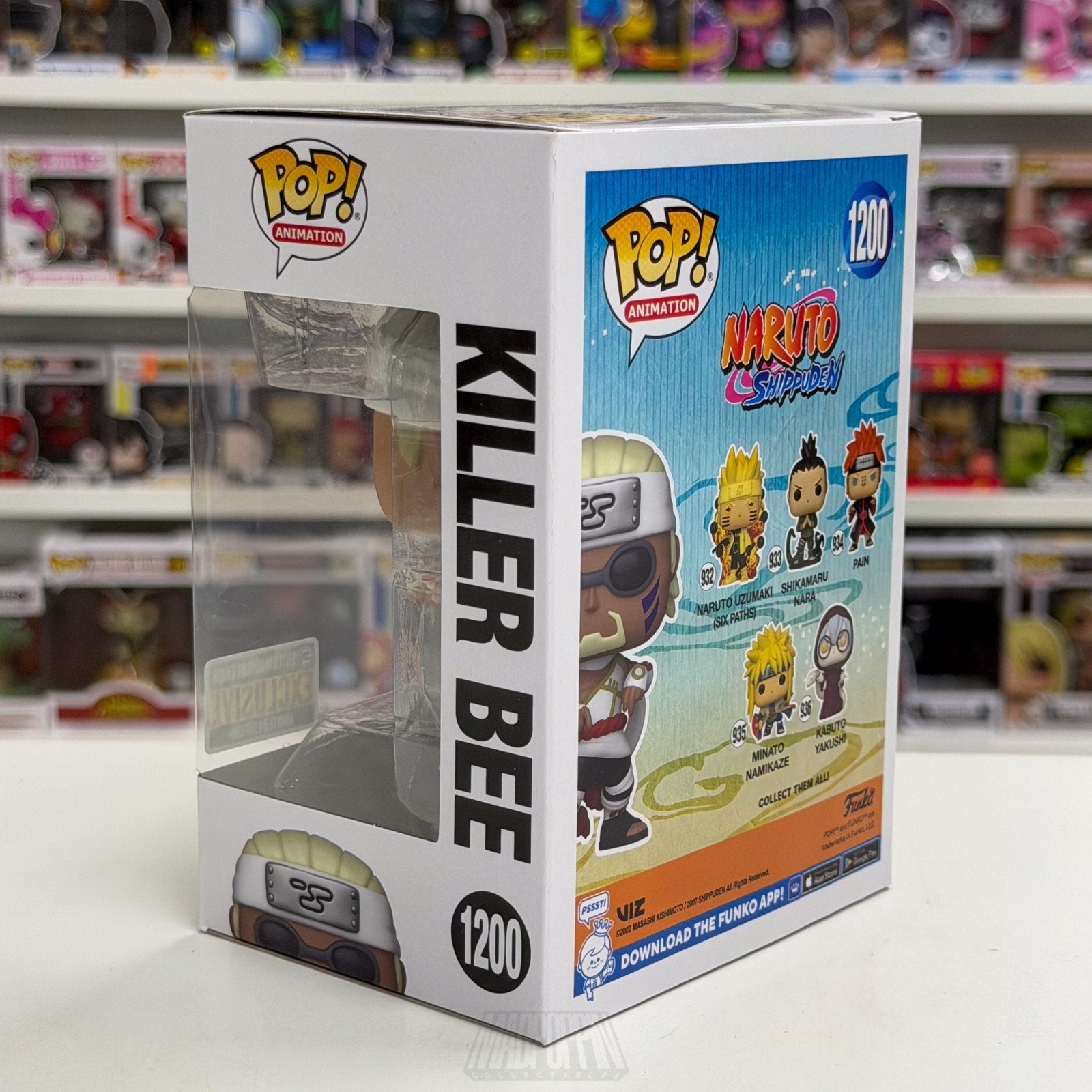 Funko Pop Anime Naruto Killer Bee Entertainment Earth 1200 Manga Vinyl Figure