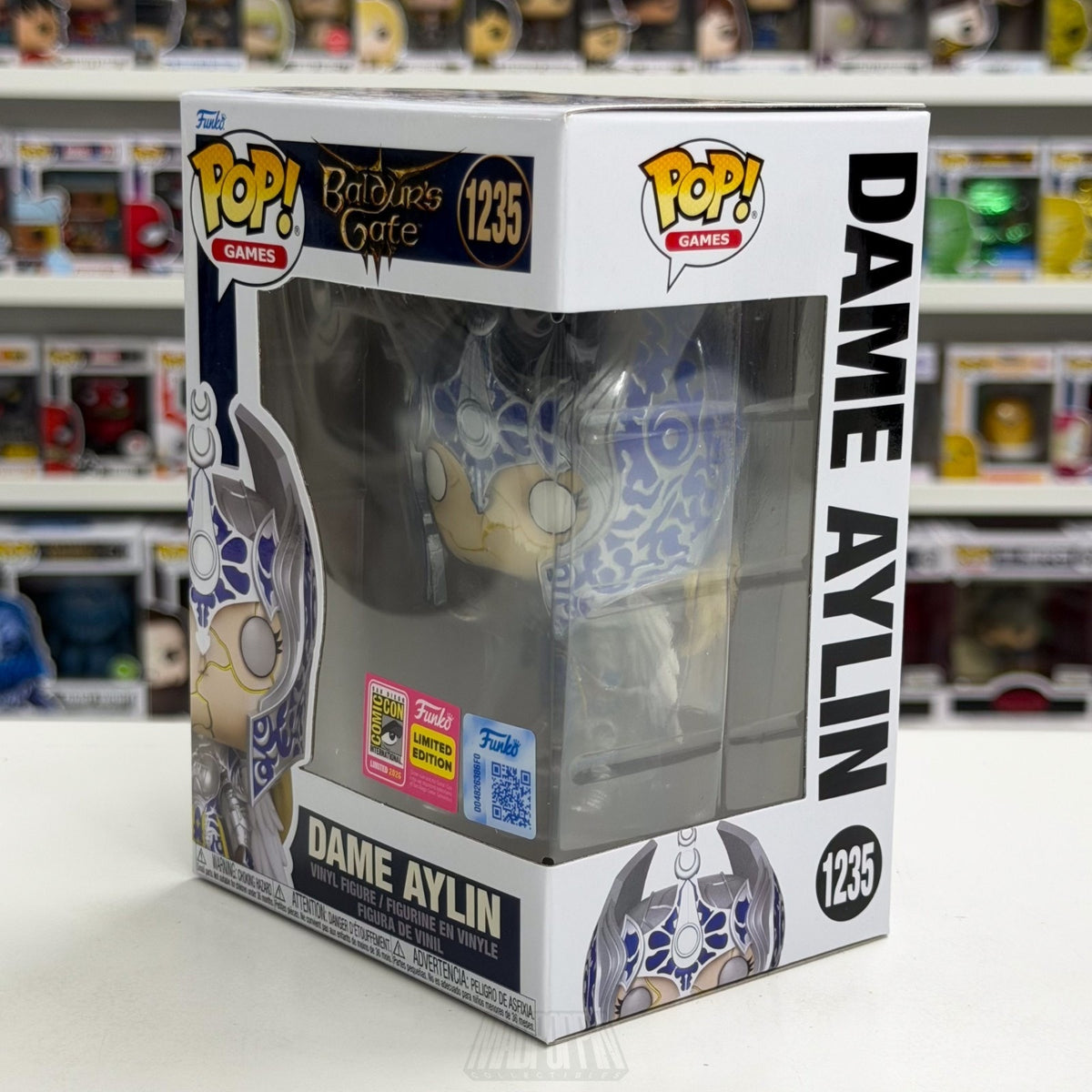Funko Pop Games Baldur’s Gate Dame Aylin 1235 SDCC 2026 Toy OFFICIAL CON STICKER