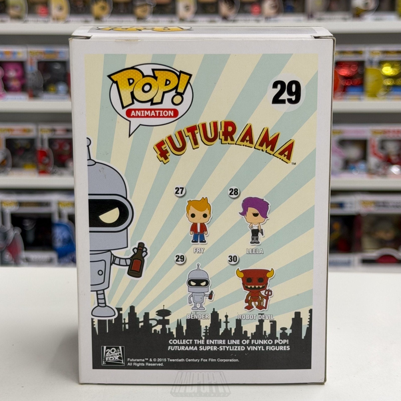 Funko Pop Animation Futurama Bender Bending Rodríguez 29 Robot Toy Vinyl Figure