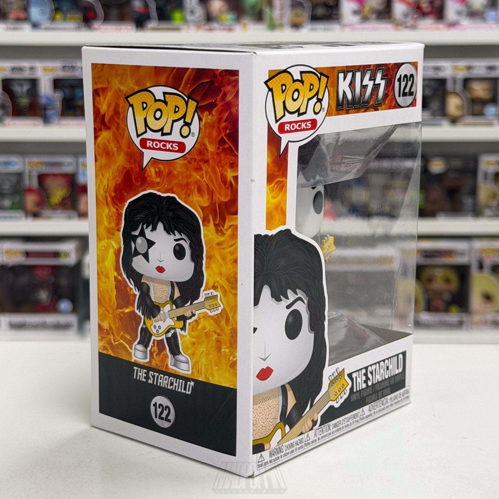 Funko Pop Rocks Kiss The Starchild 122 Music Band Heavy Metal Toy Vinyl Figure